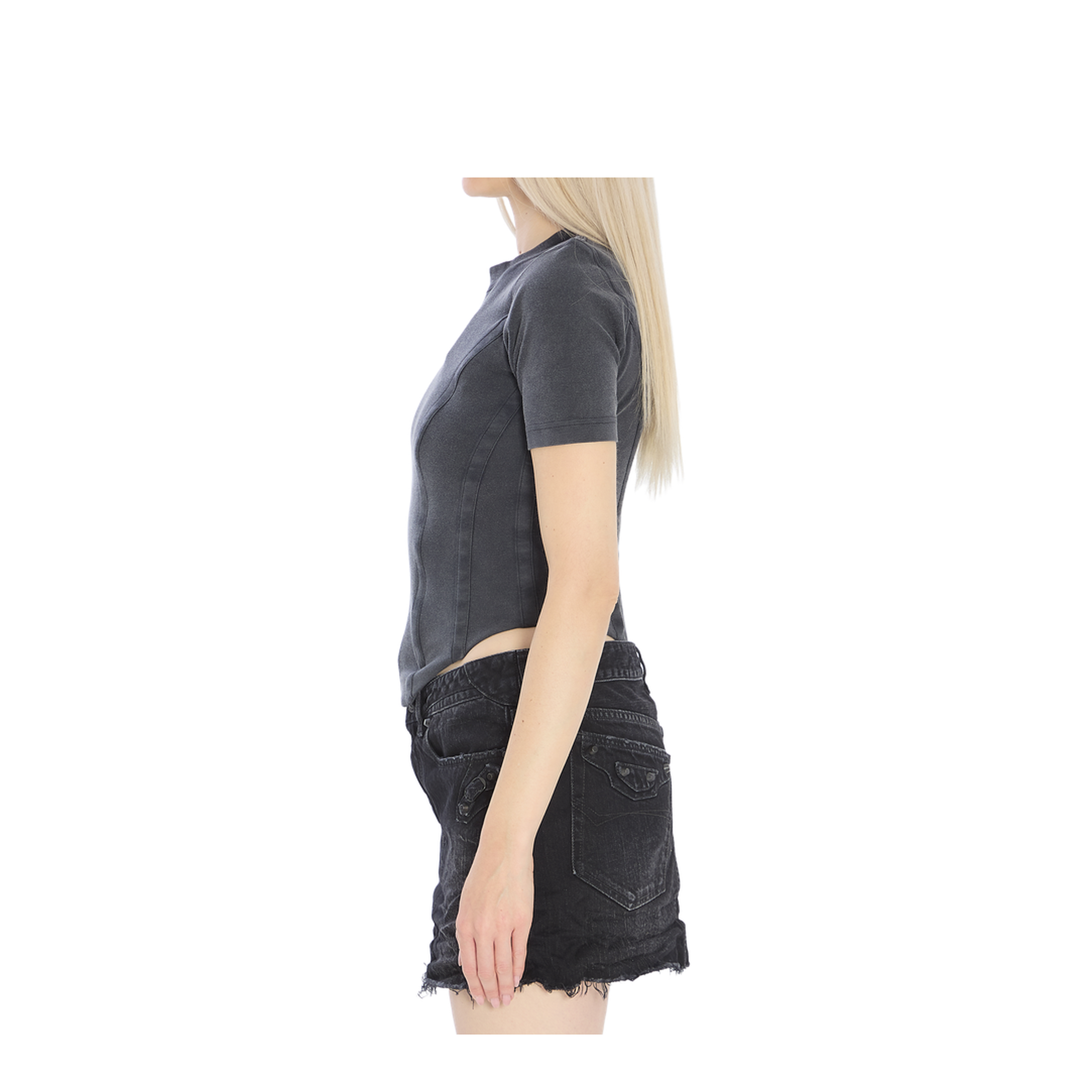Top with an asymmetric hem
