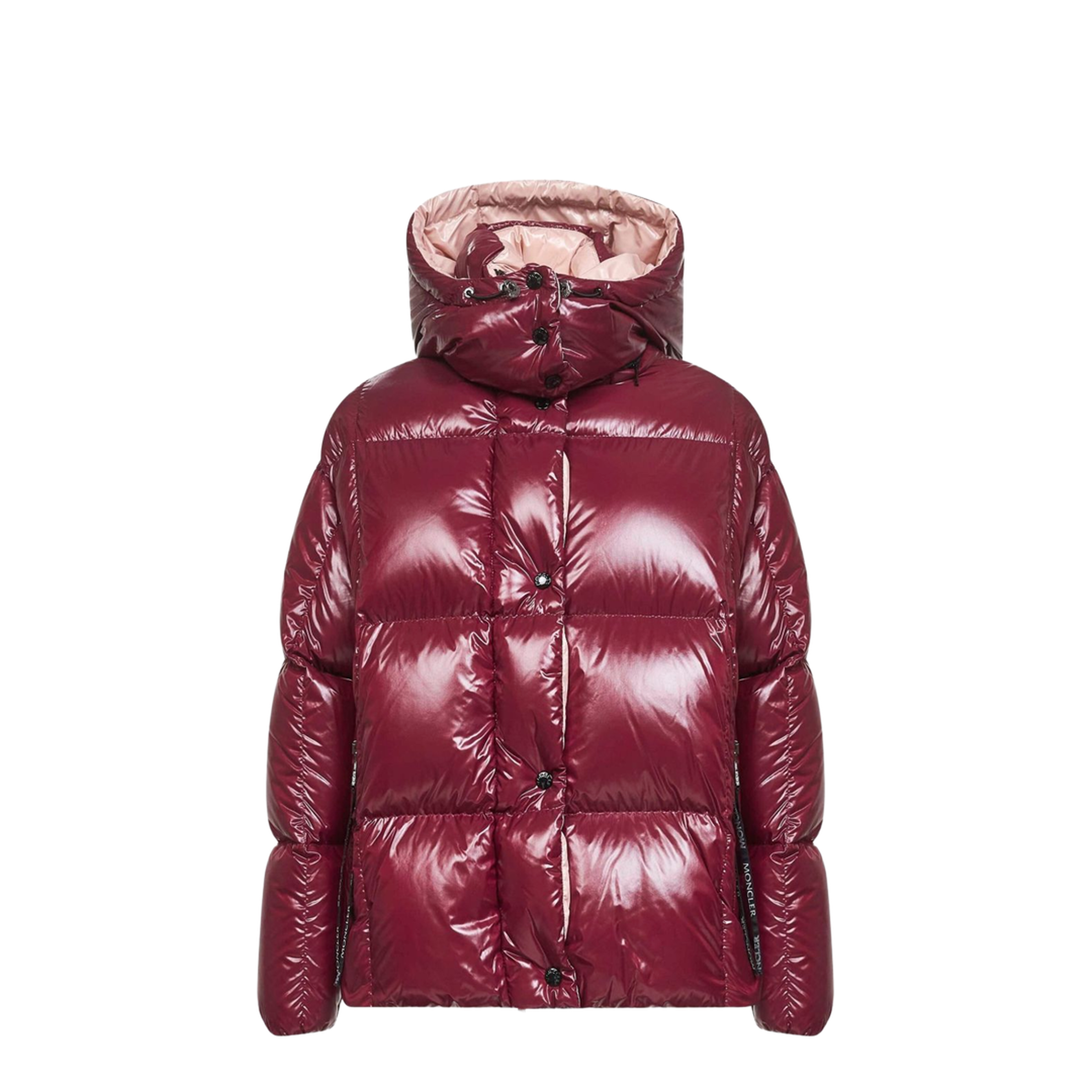 Red Parana Hooded Short Down Jacket
