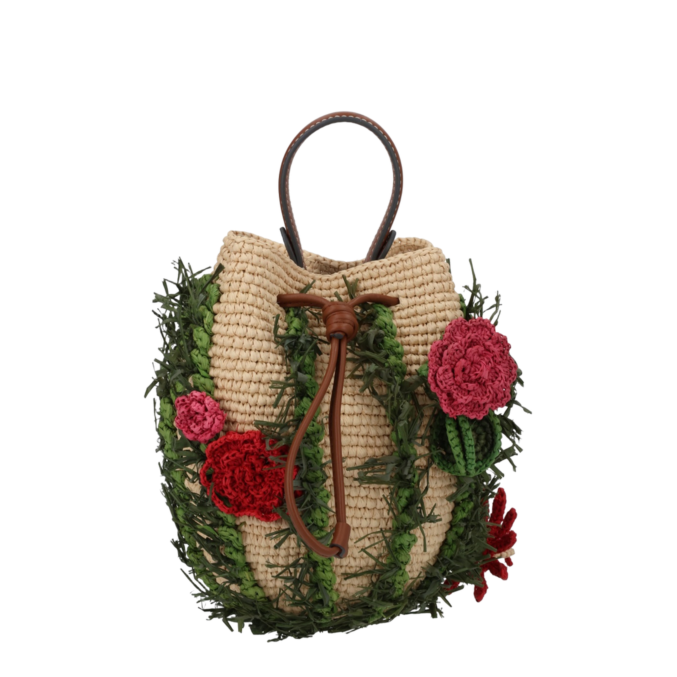 Cactus Bag With Floral Details