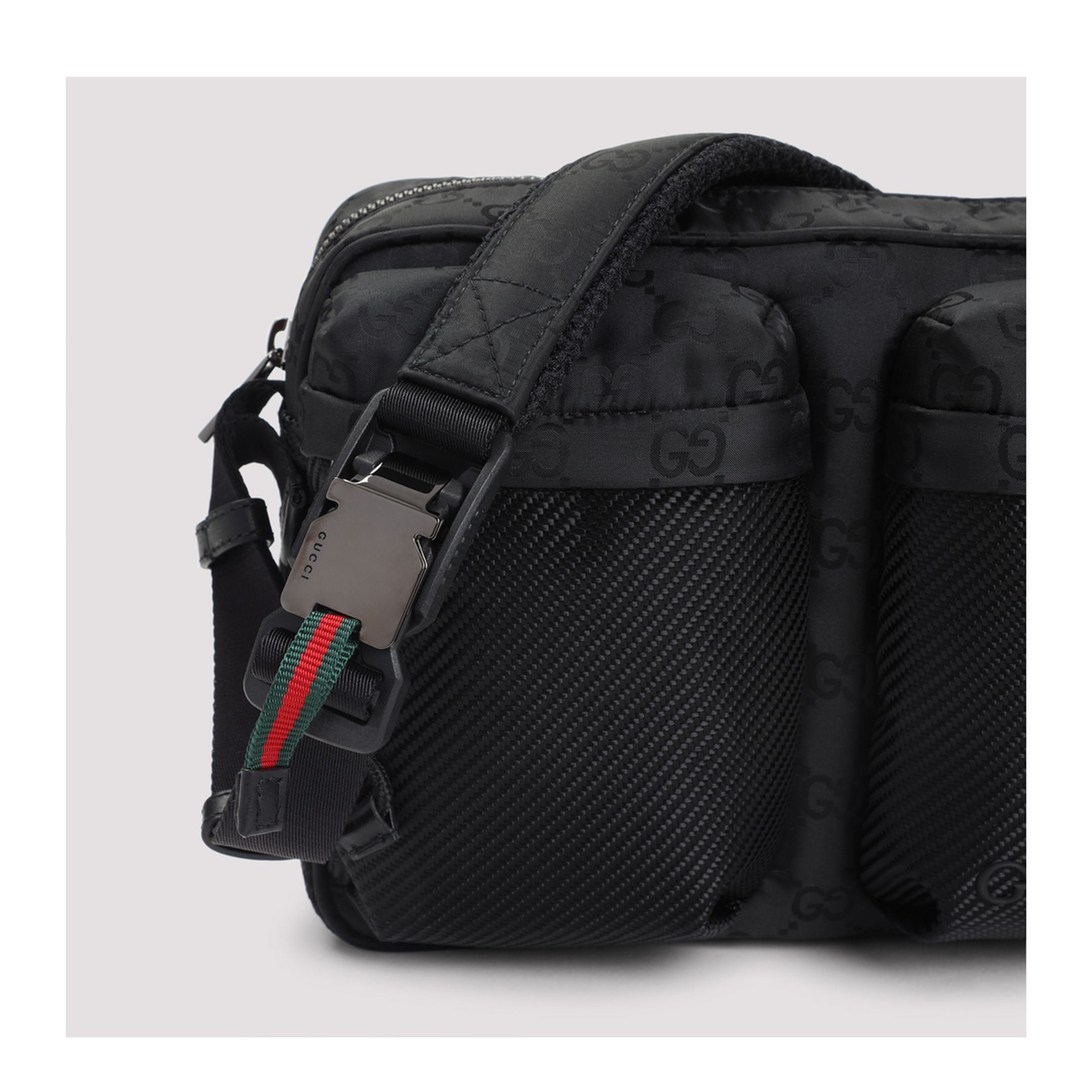 Nexus Small Crossbody Bag in Black GG Nylon