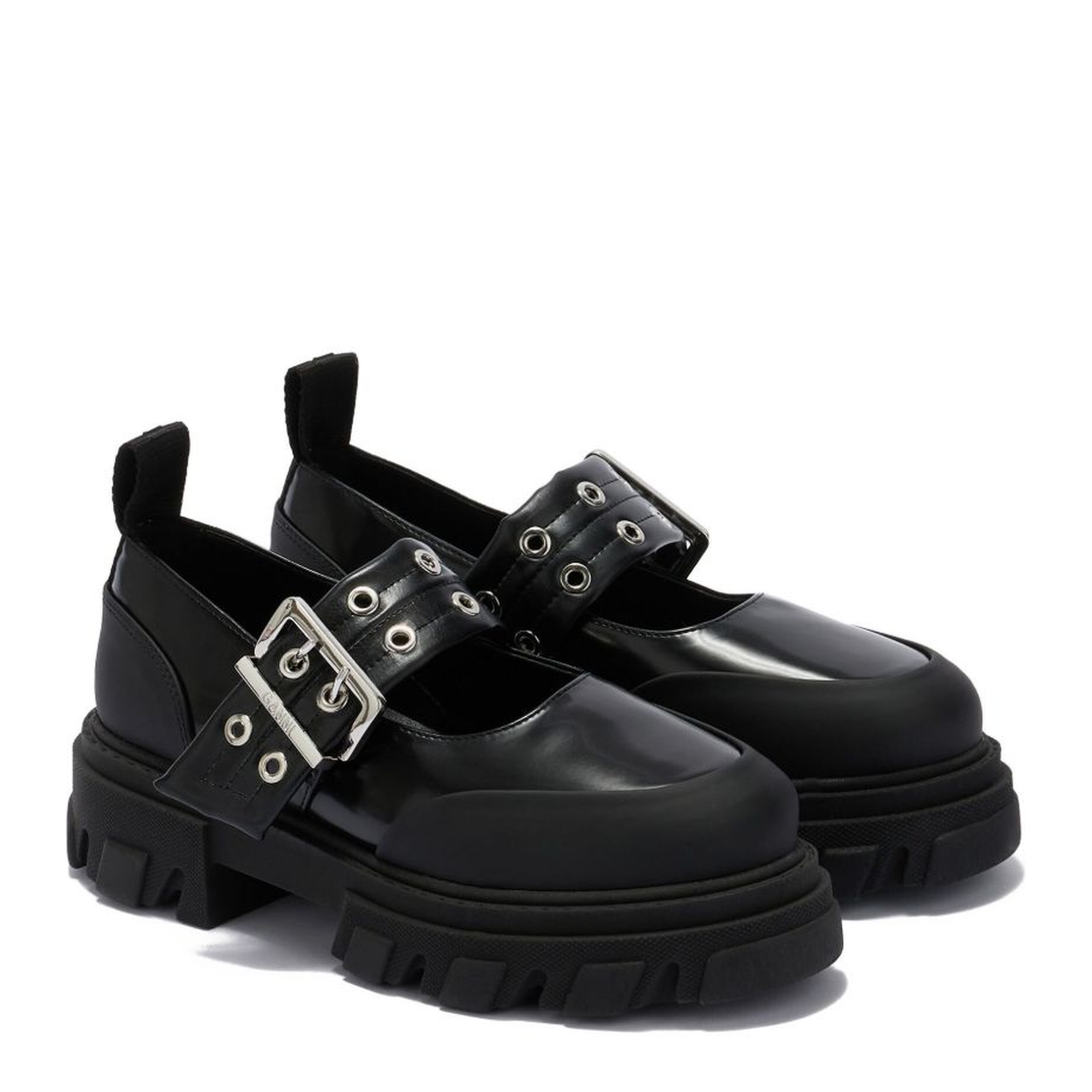 MAYFEYR - Ganni - Ballerina With Logo Buckle - B1030061099