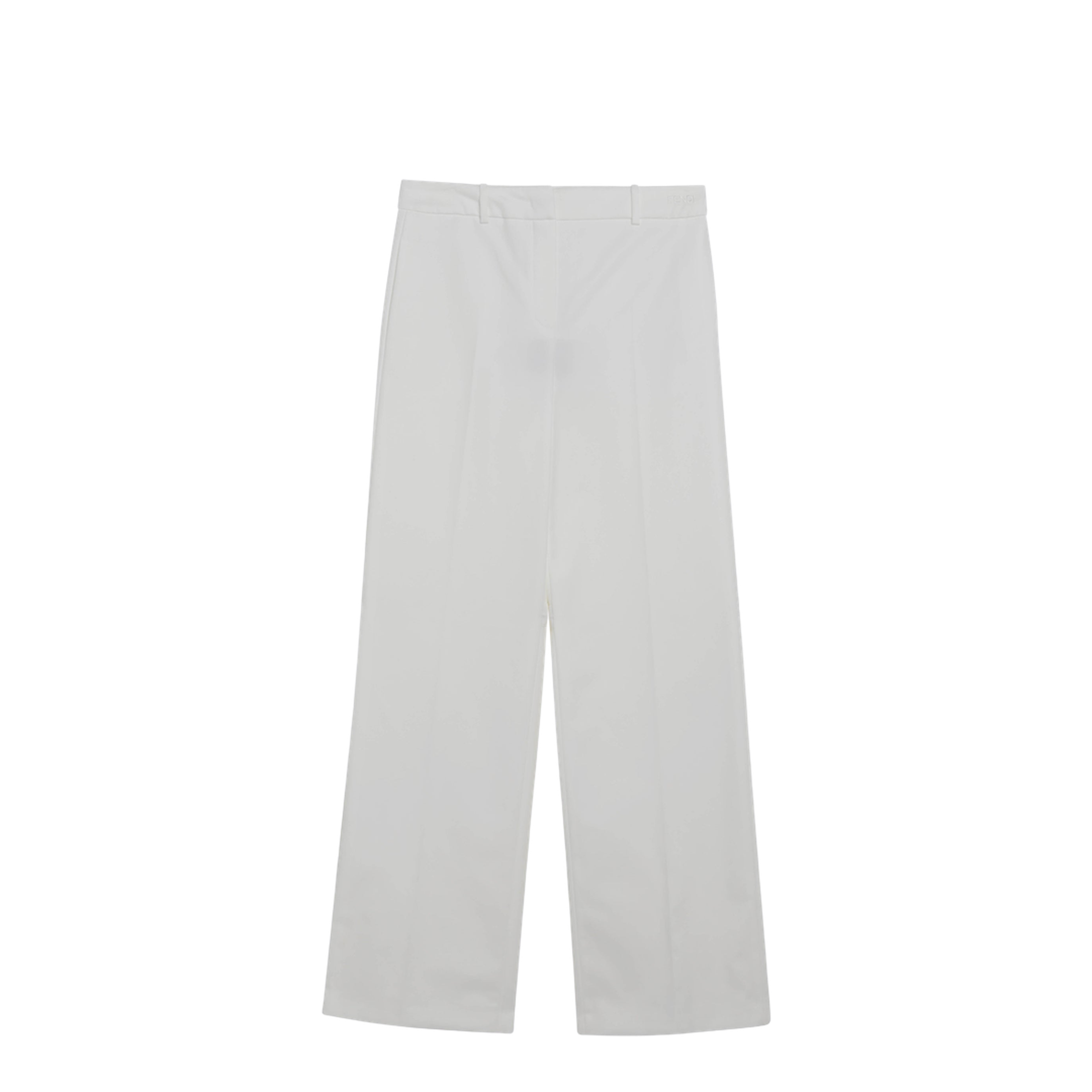 White Cotton Trousers