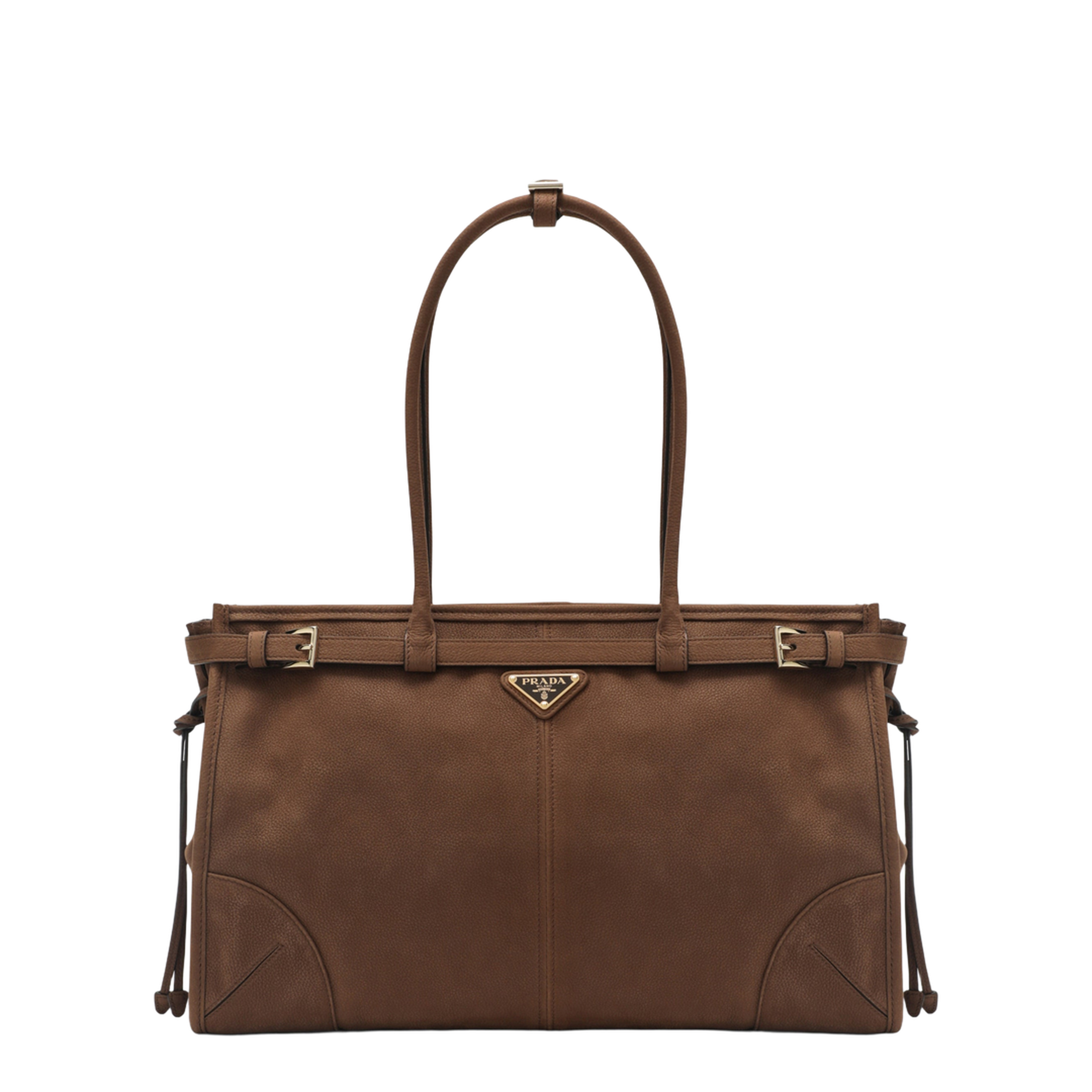 Bonnie Large Suede Leather Handbag - Cocoa Brown