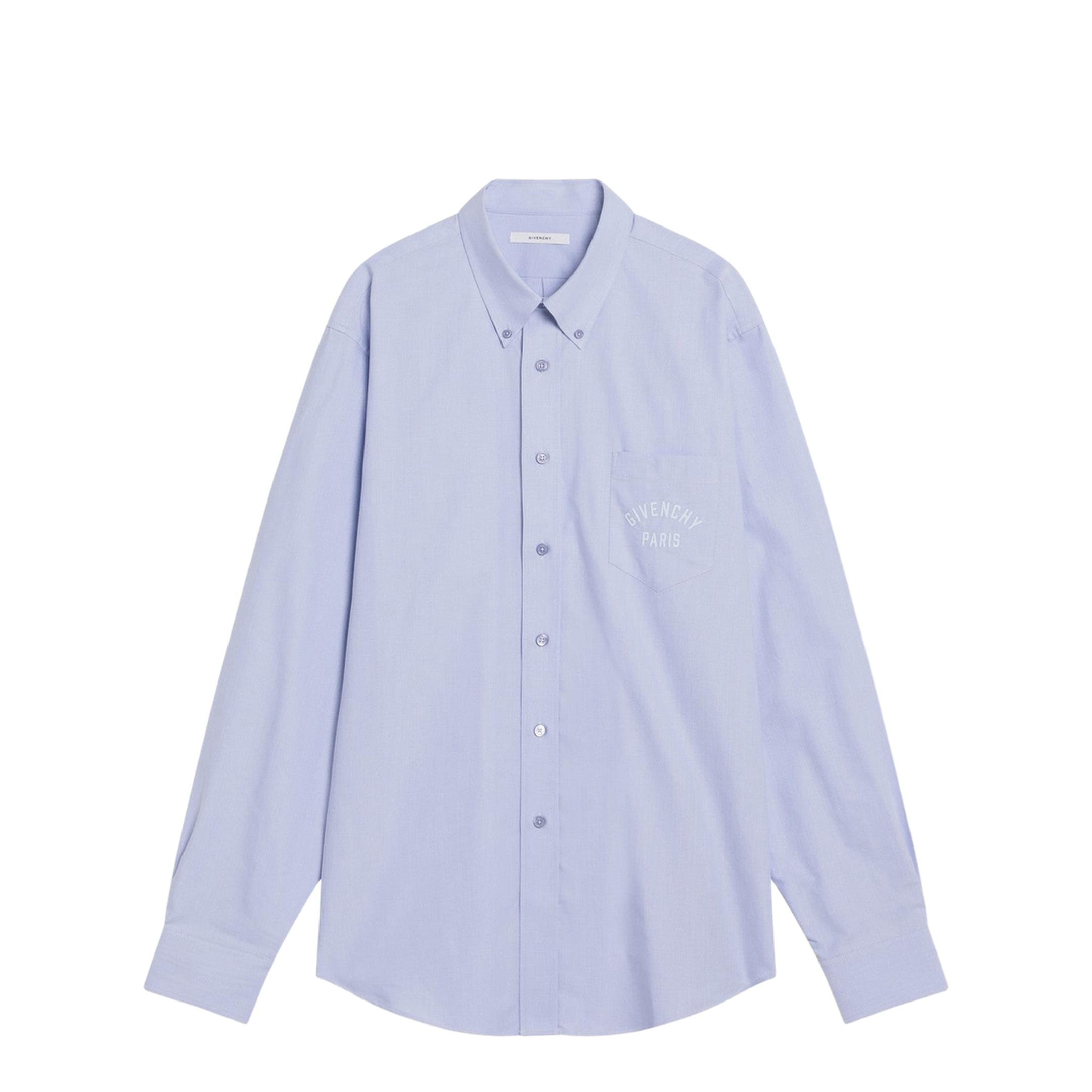 Light Blue Button-Down Shirt in Cotton
