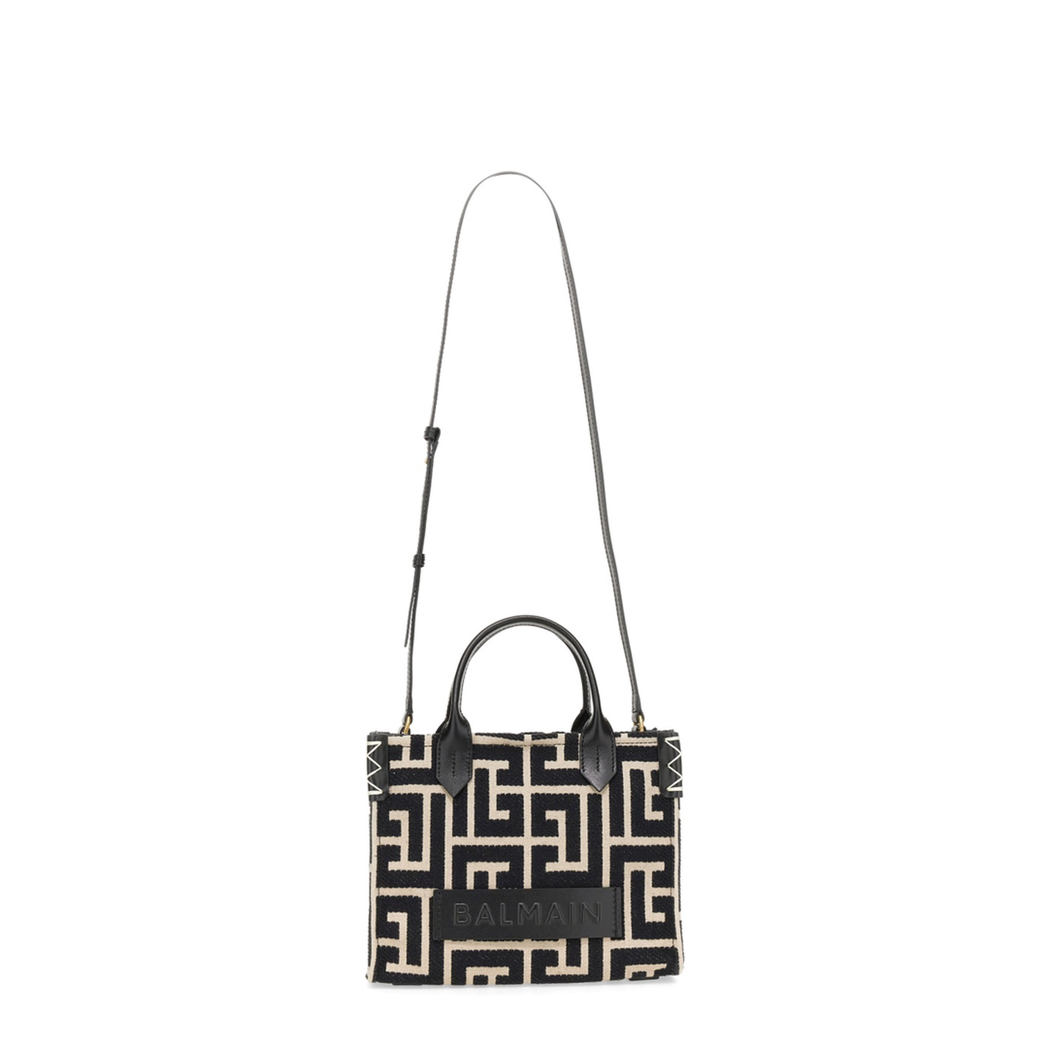 Army Monogrammed Jacquard and Leather Tote Bag