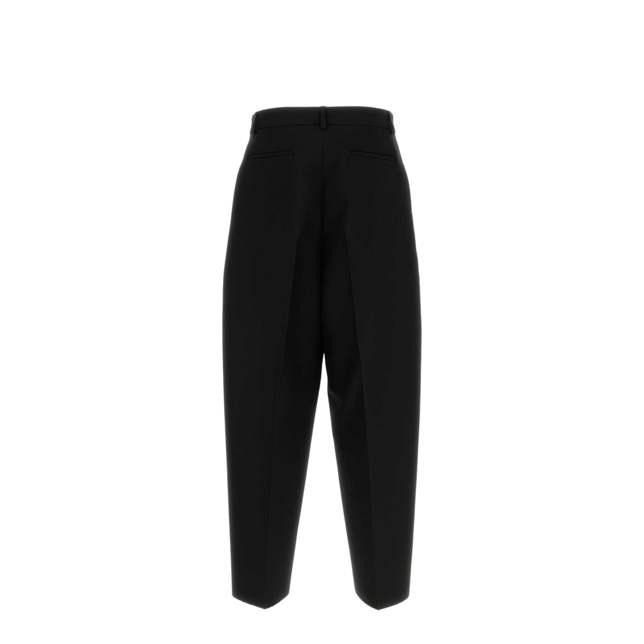 Black Wool Blend Pant