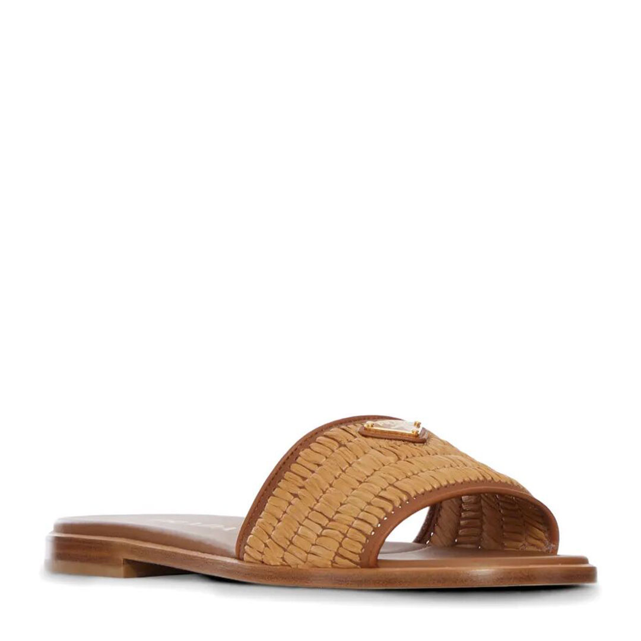 MAYFEYR - Prada - Leather Slides With Crochet Details - 1XX758FB0102ACSF098L