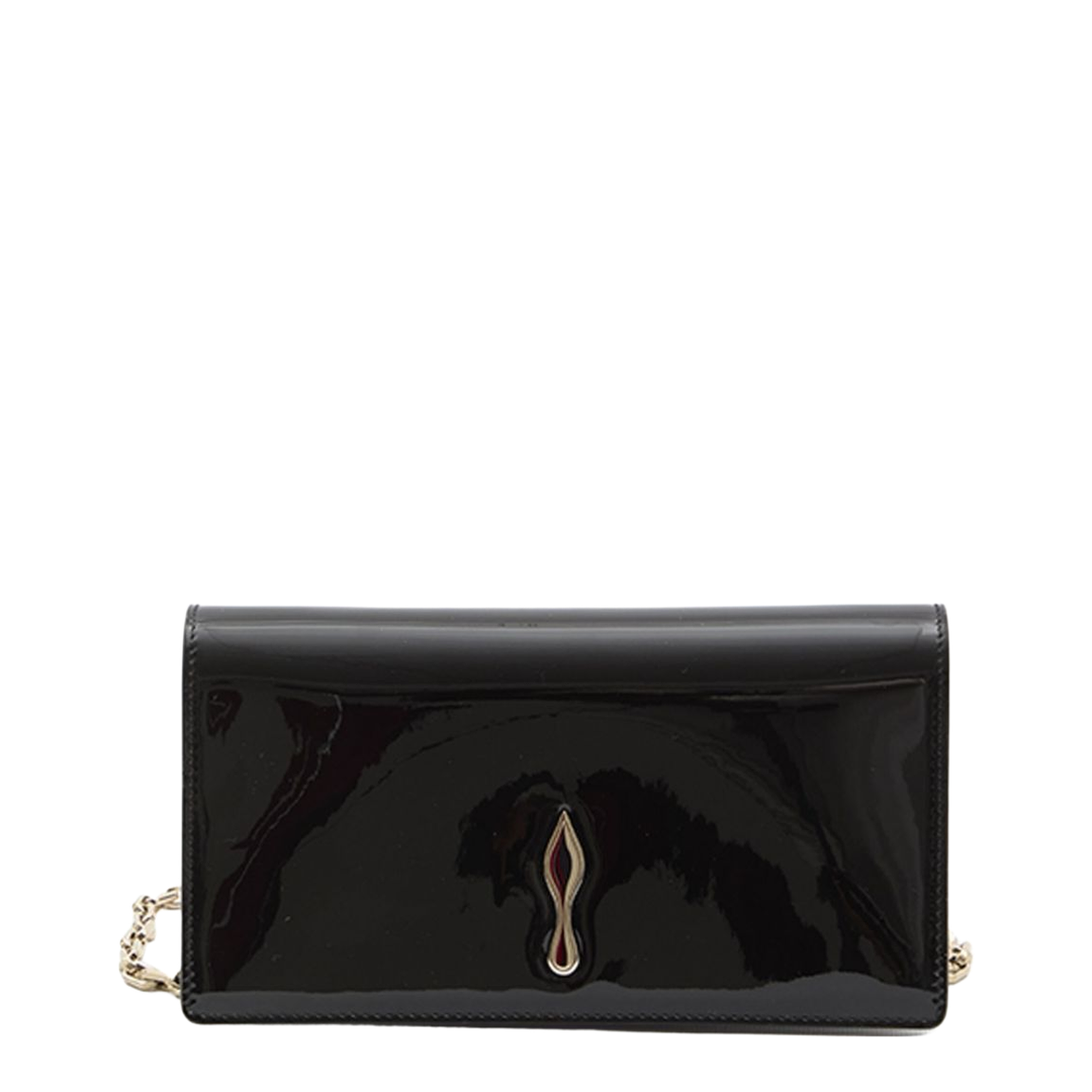 Bettina Clutch Patent Calf Leather Black