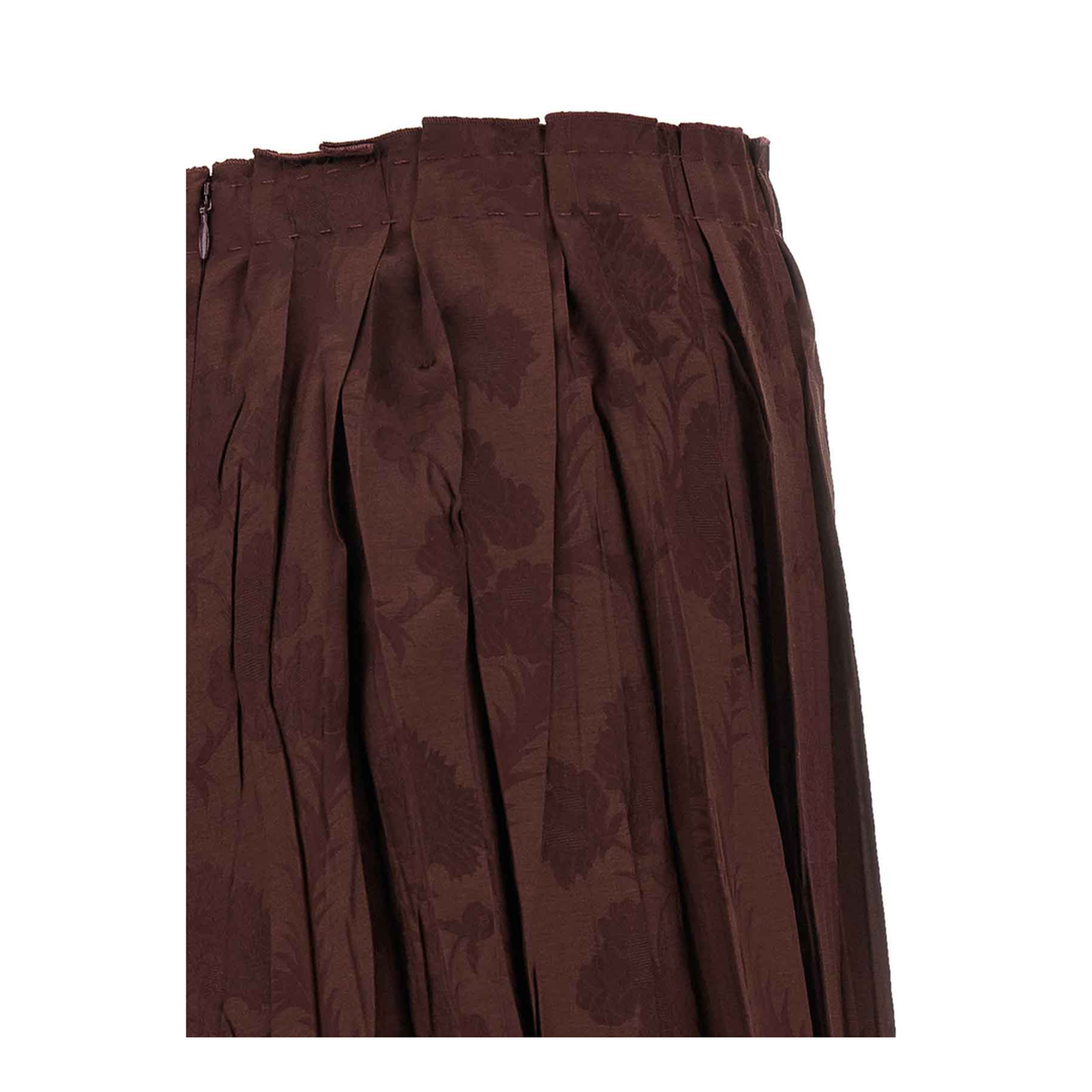 Jacquard Floral Patterned Skirt