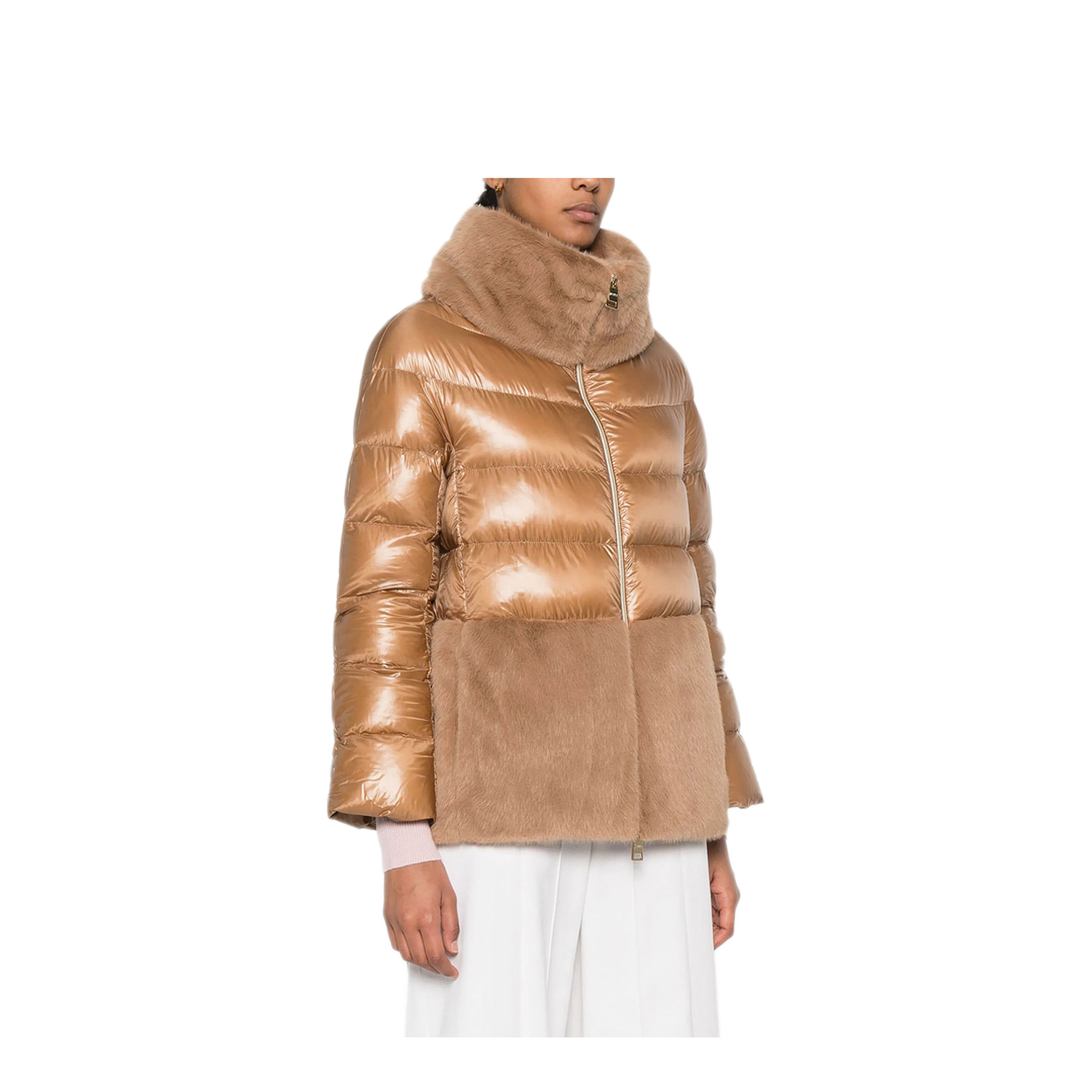 MAYFEYR - Herno - Ultralight Nylon And Alternative Fur Cape - PI001933D12017Z