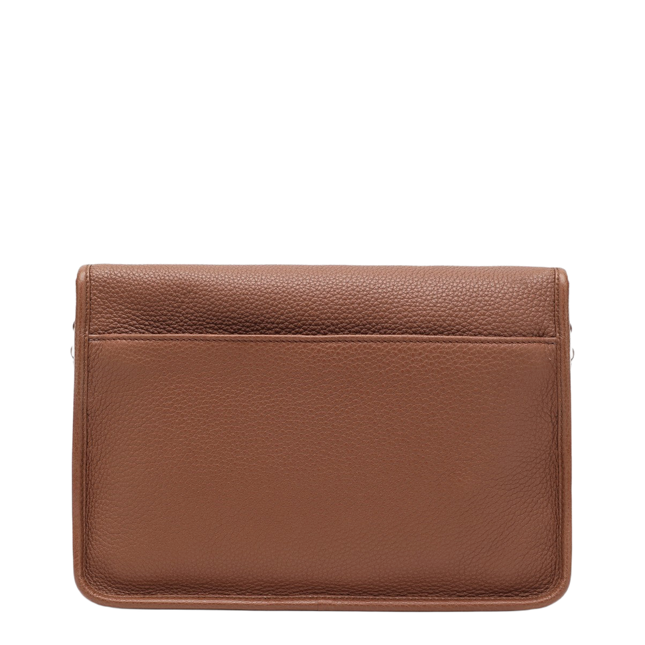 Calfskin Shoulder Bag - Cognac