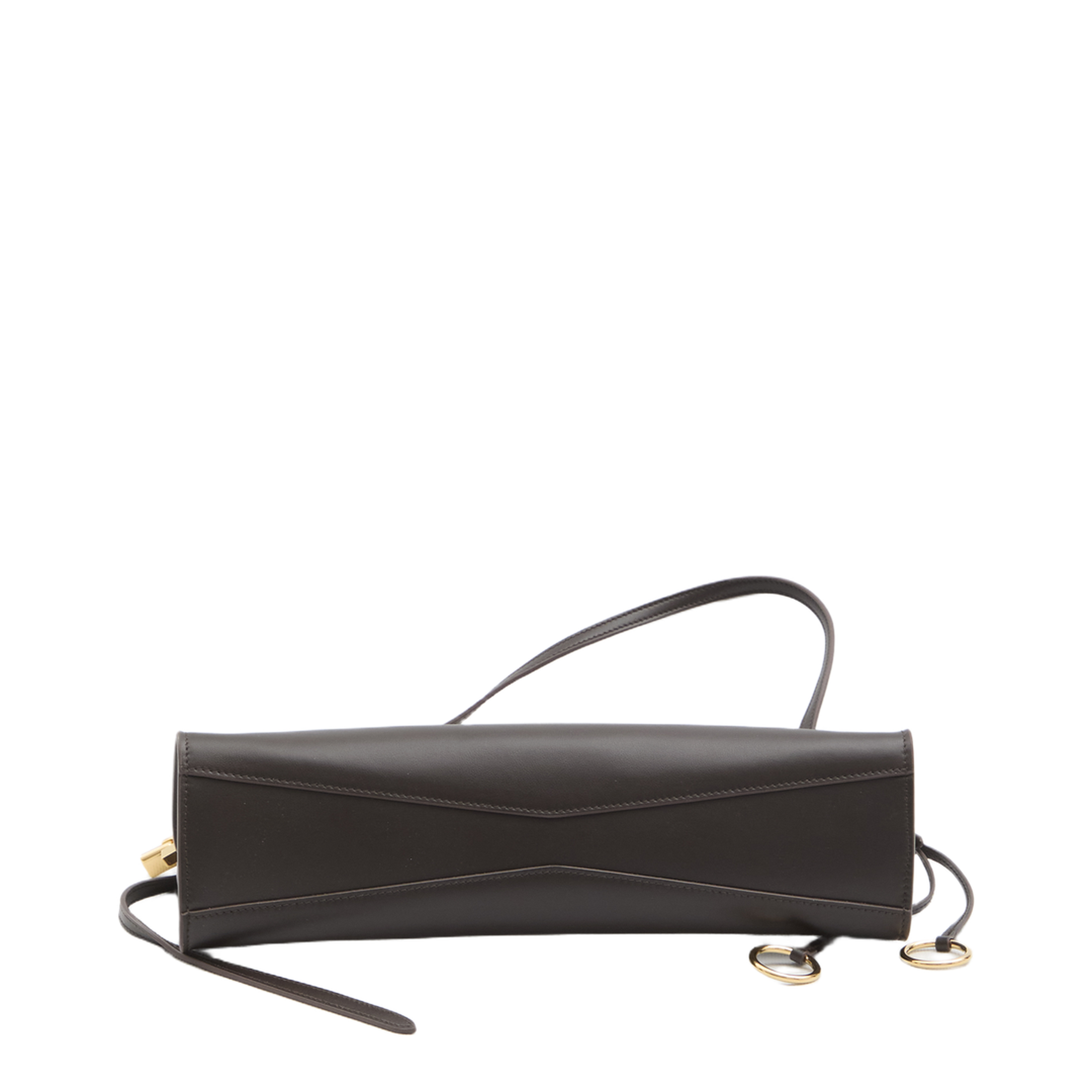 Le Click Medium Calfskin Shoulder Bag - Marron Foncé (Dark Brown)