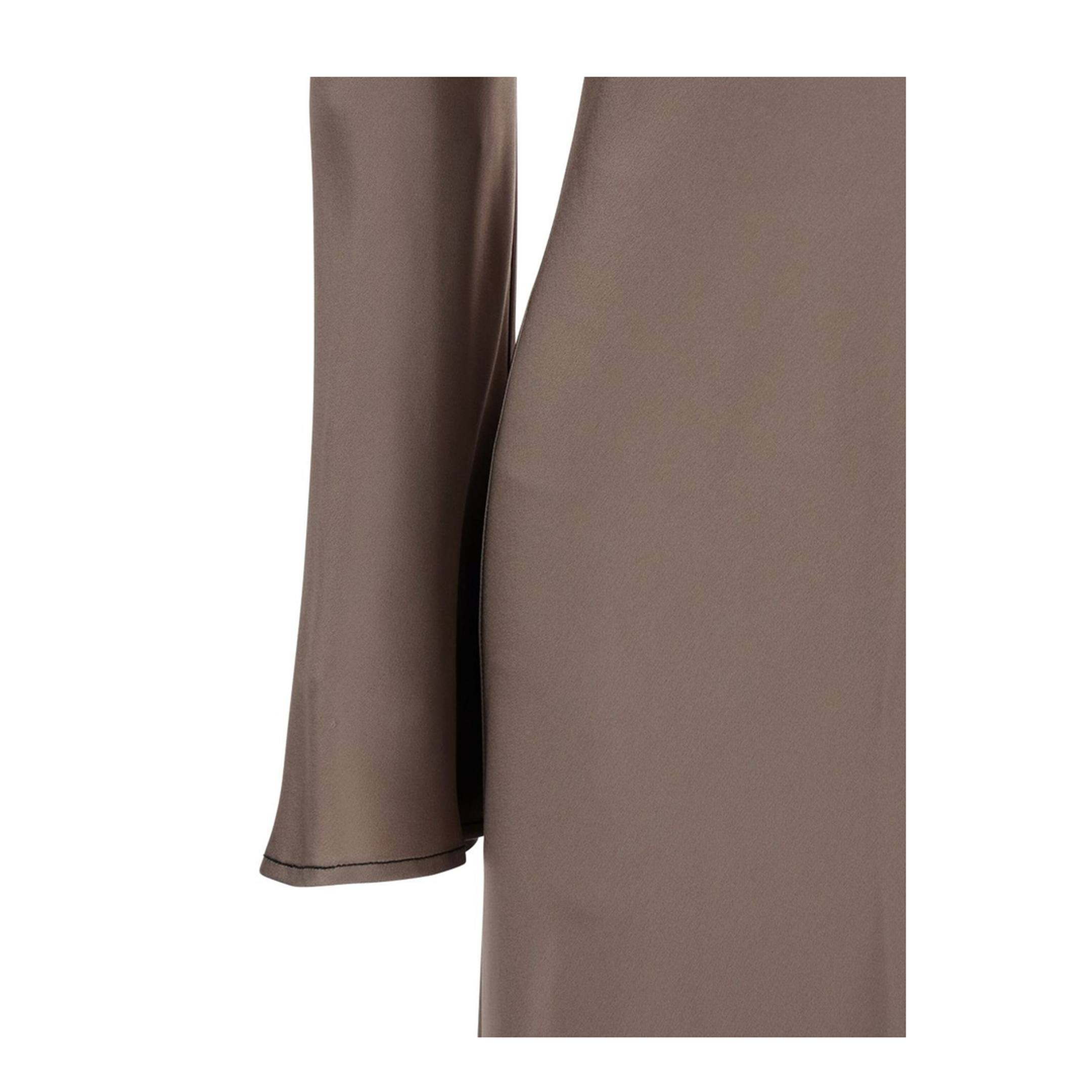 Grey Crewneck Long Dress