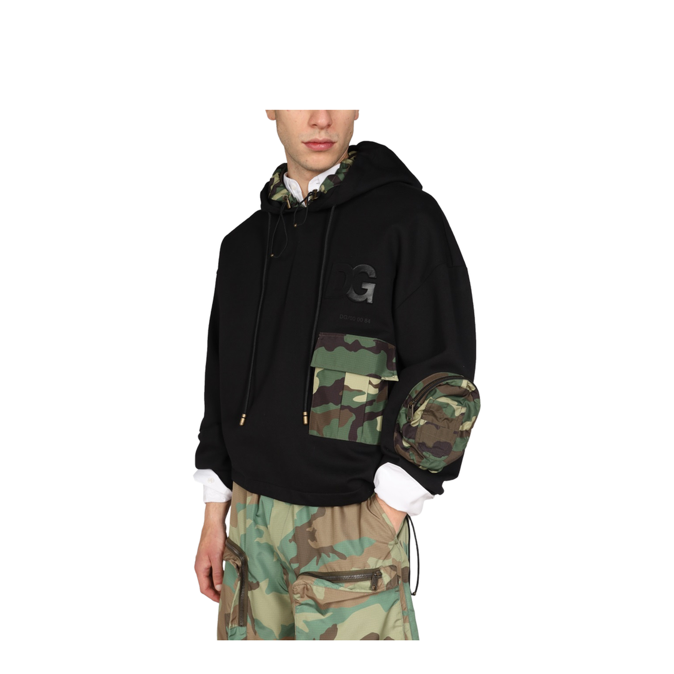 Sweatshirt with Camo Details