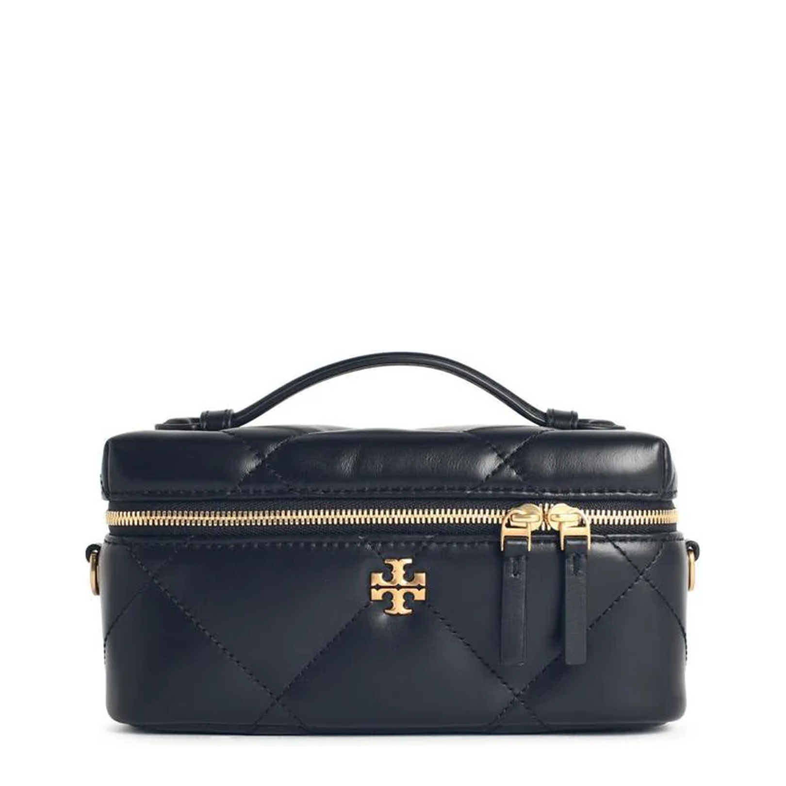 Black Leather Beauty Case