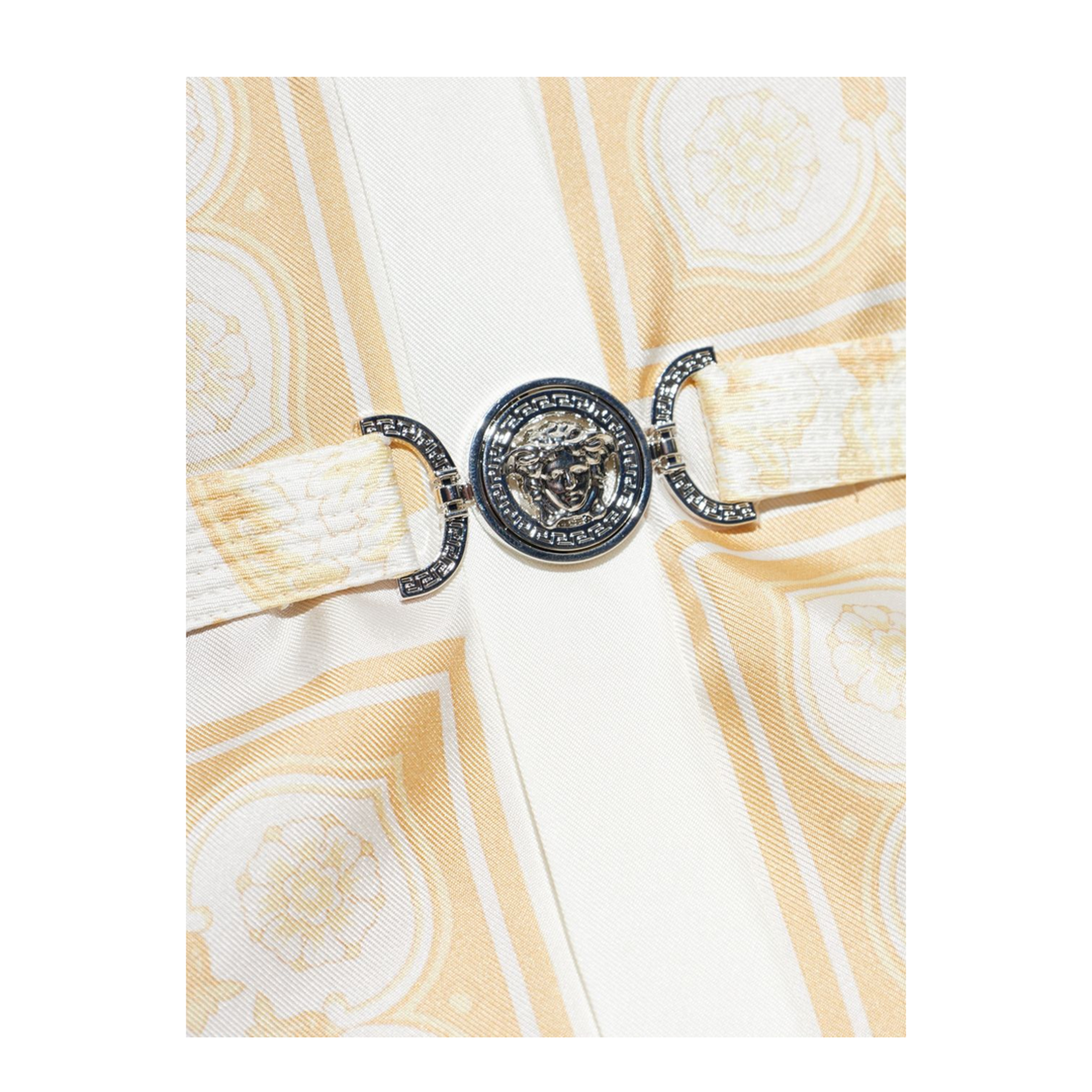 Belted Silk Dress Gold