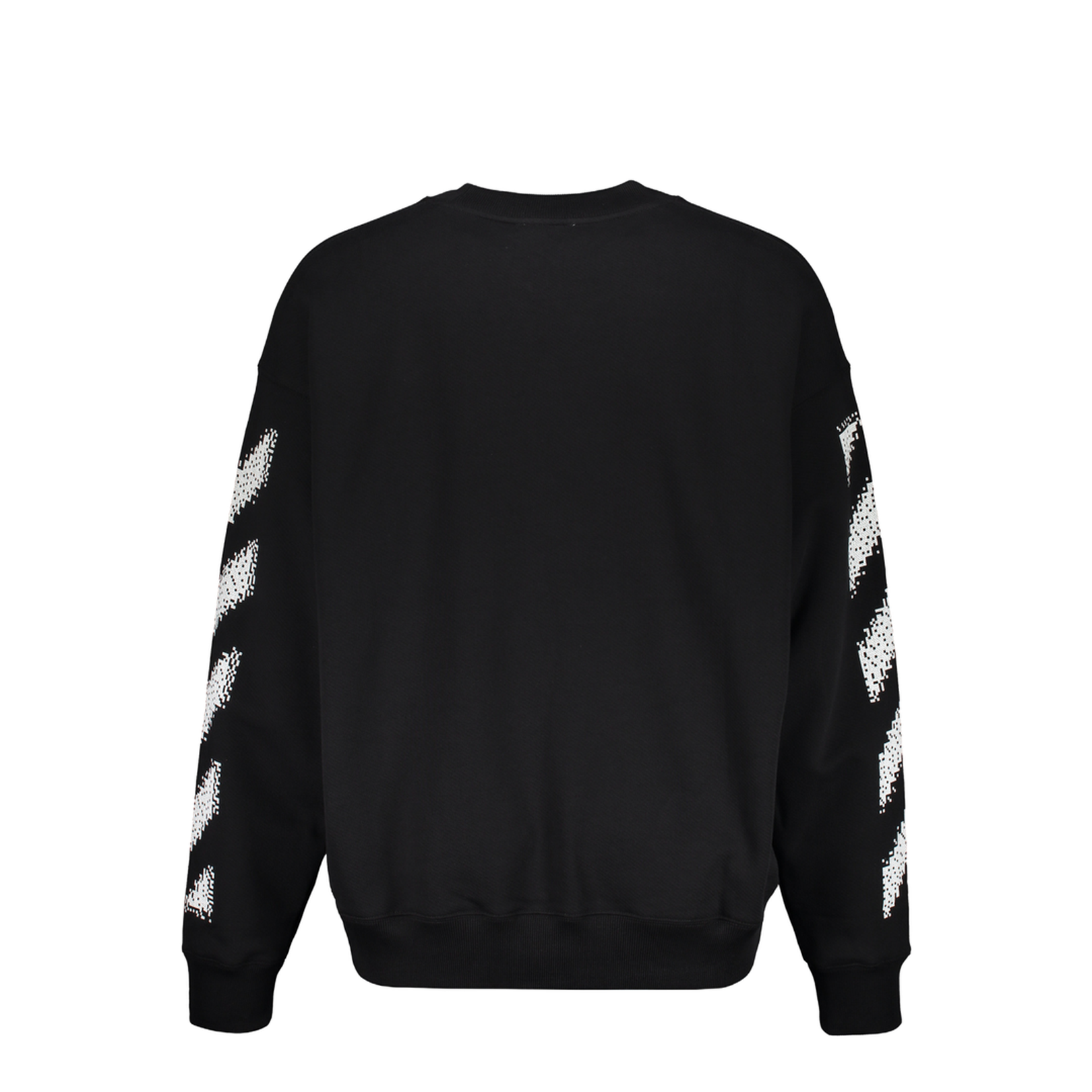 Modern Black Sweatshirt With White Stripes