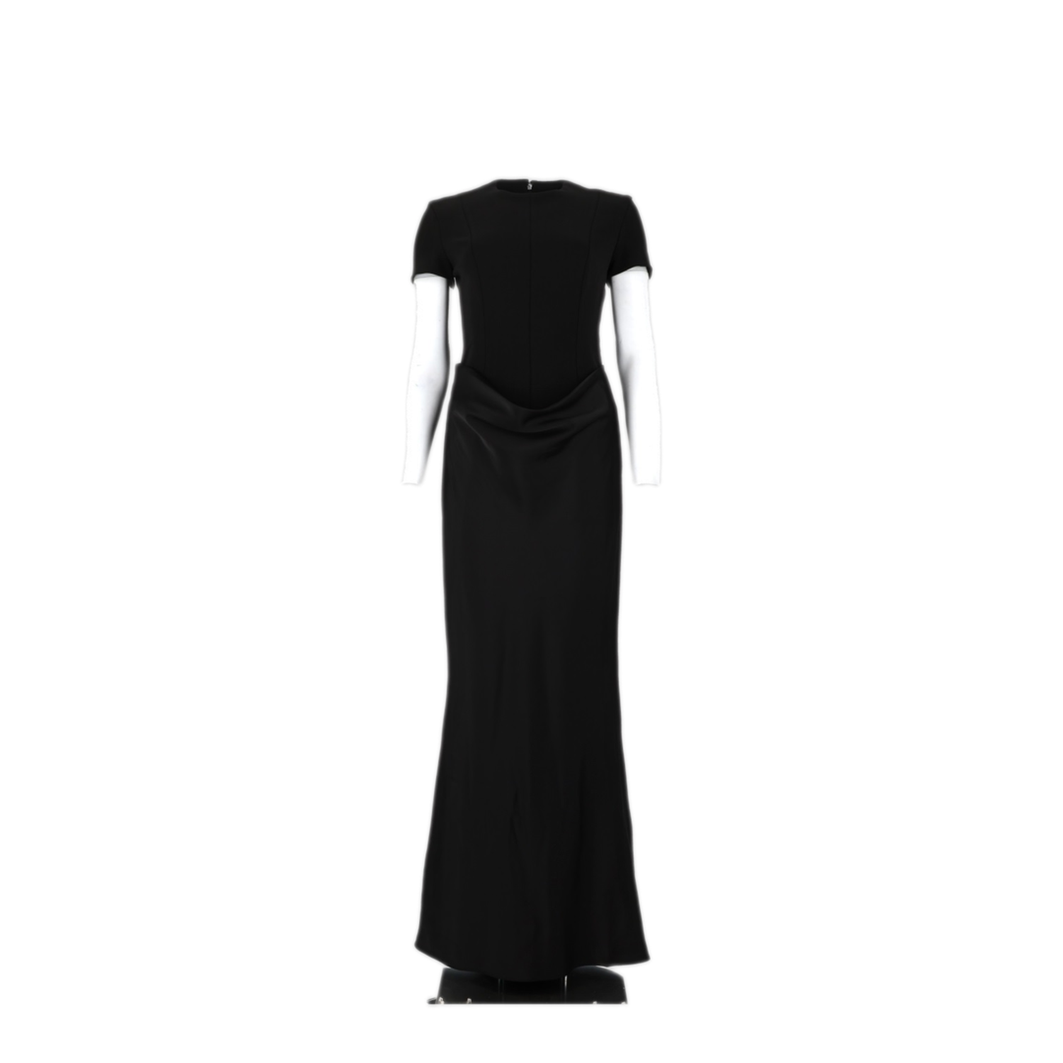 MAYFEYR - Rotate - Long Dress With Short Sleeves And Draping - 116234100BCR716100
