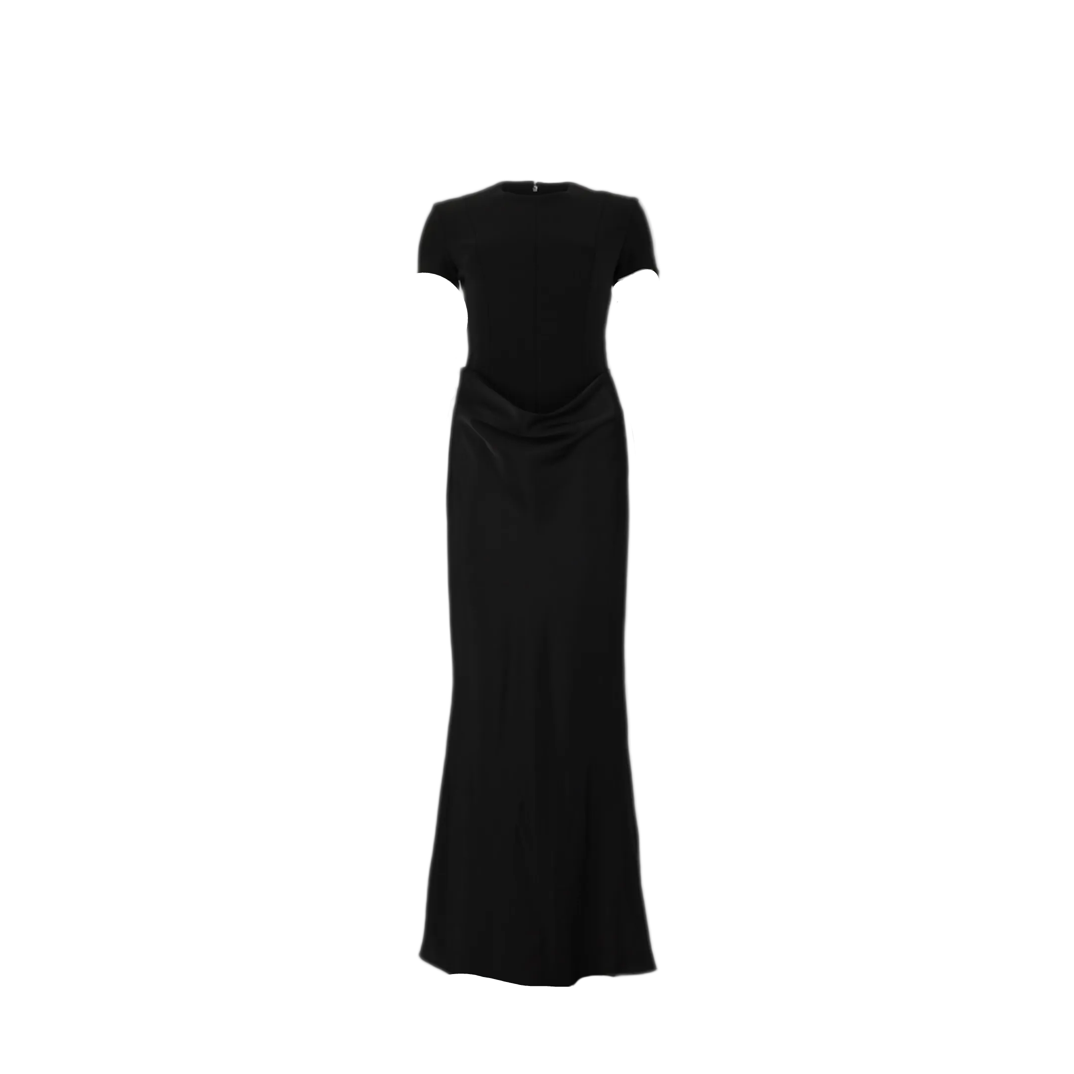 MAYFEYR - Rotate - Long Dress With Short Sleeves And Draping - 116234100BCR716100