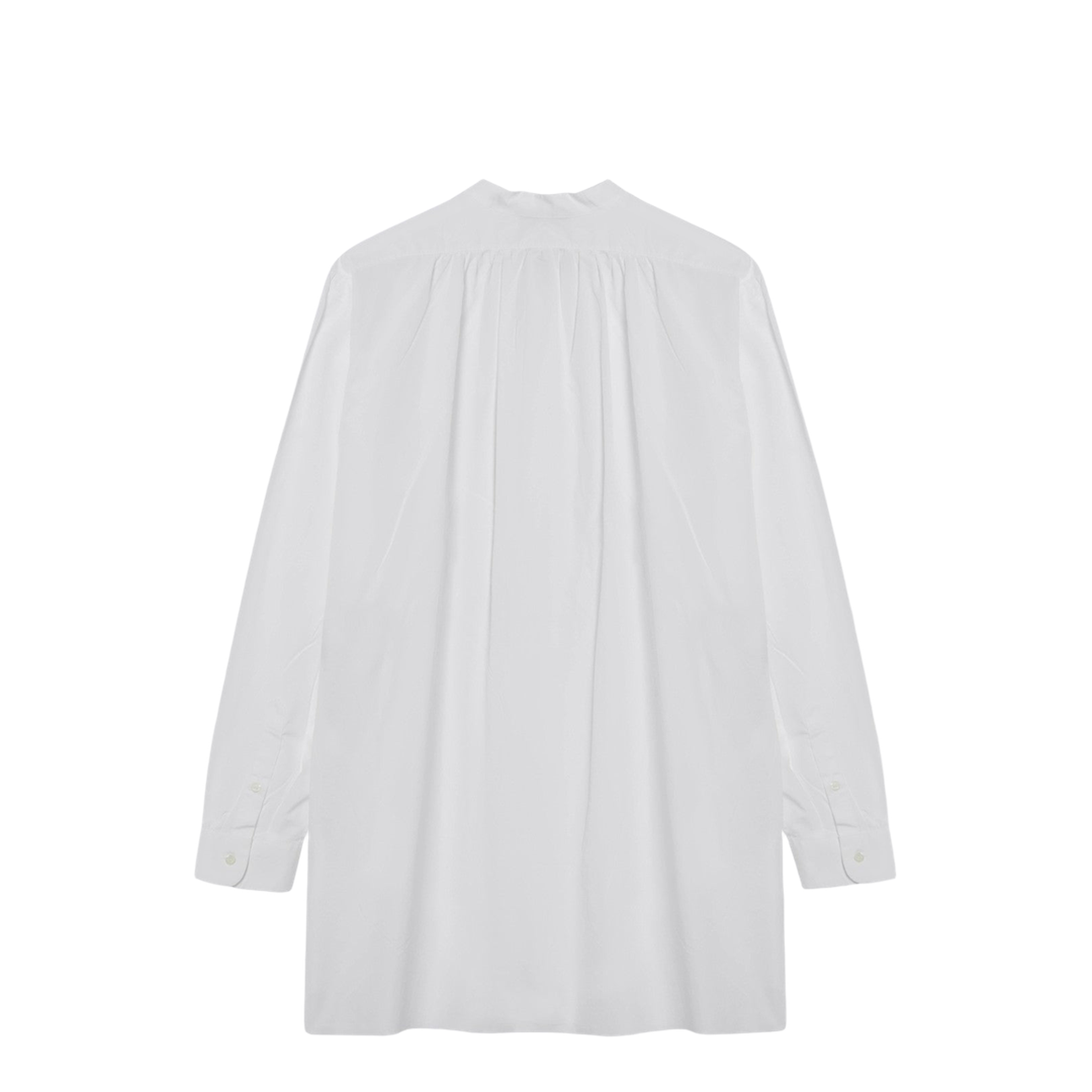 White Cotton Canvas Shirt