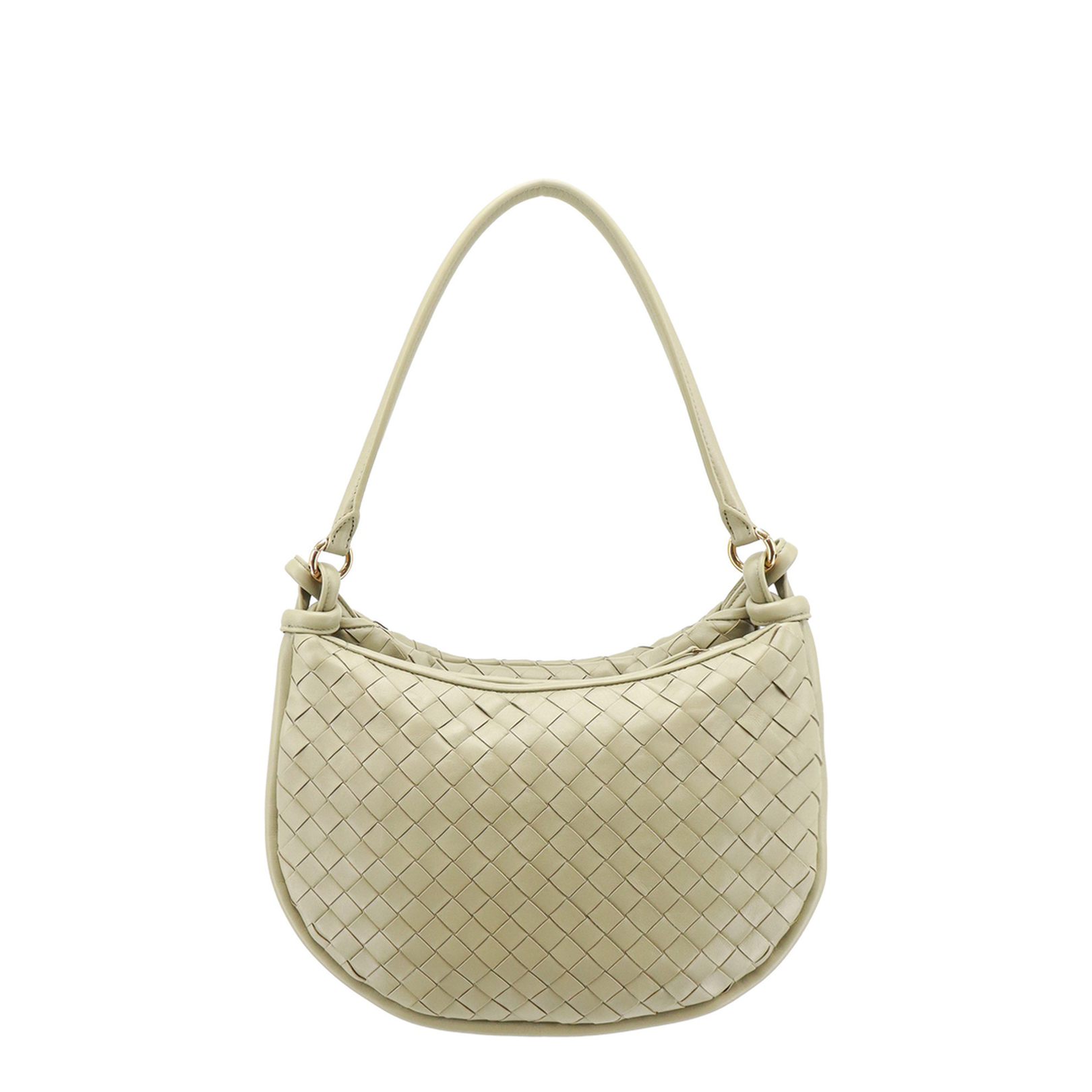 Gemeli Medium Leather Shoulder Bags - Green