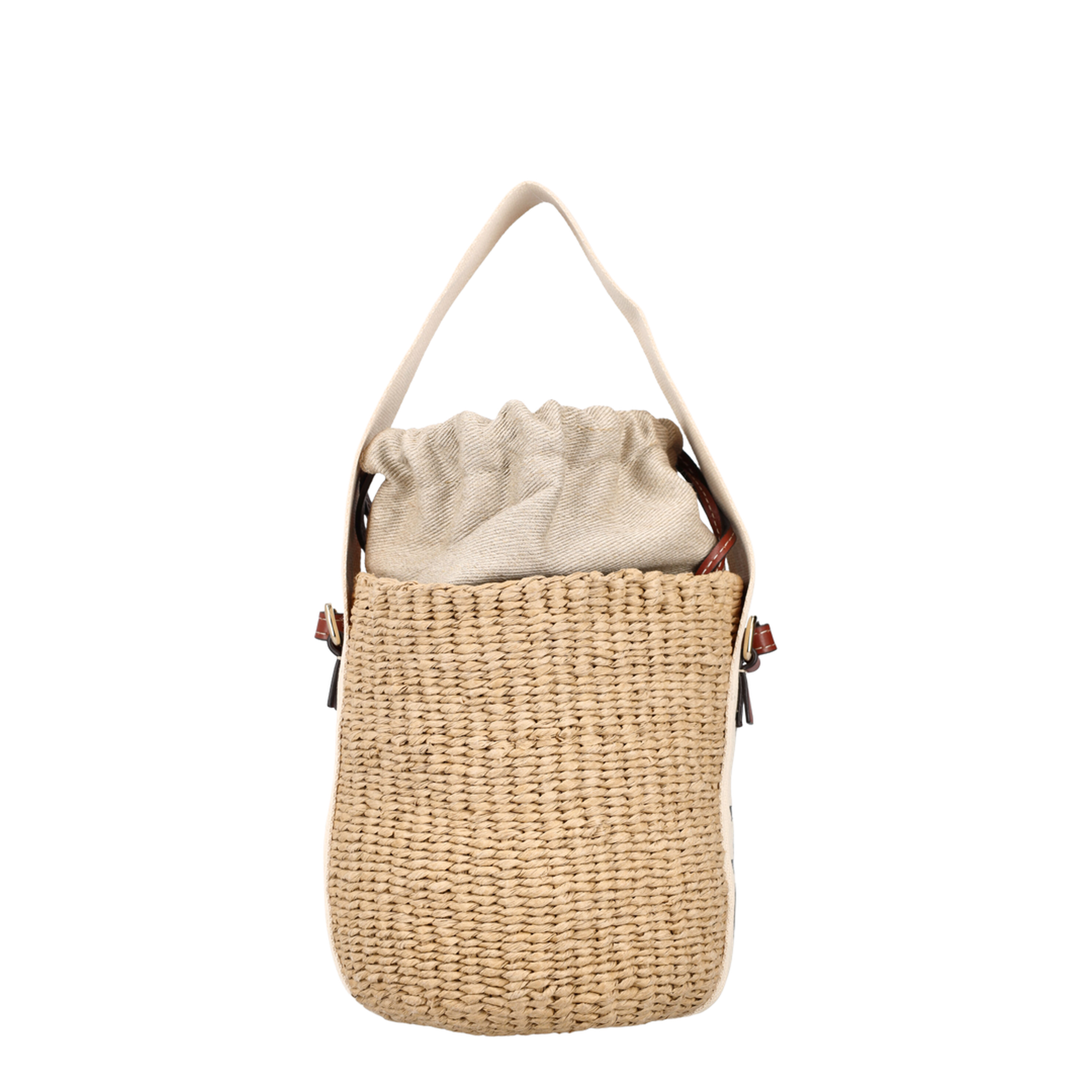 Small Woody Basket in Natural Fibers