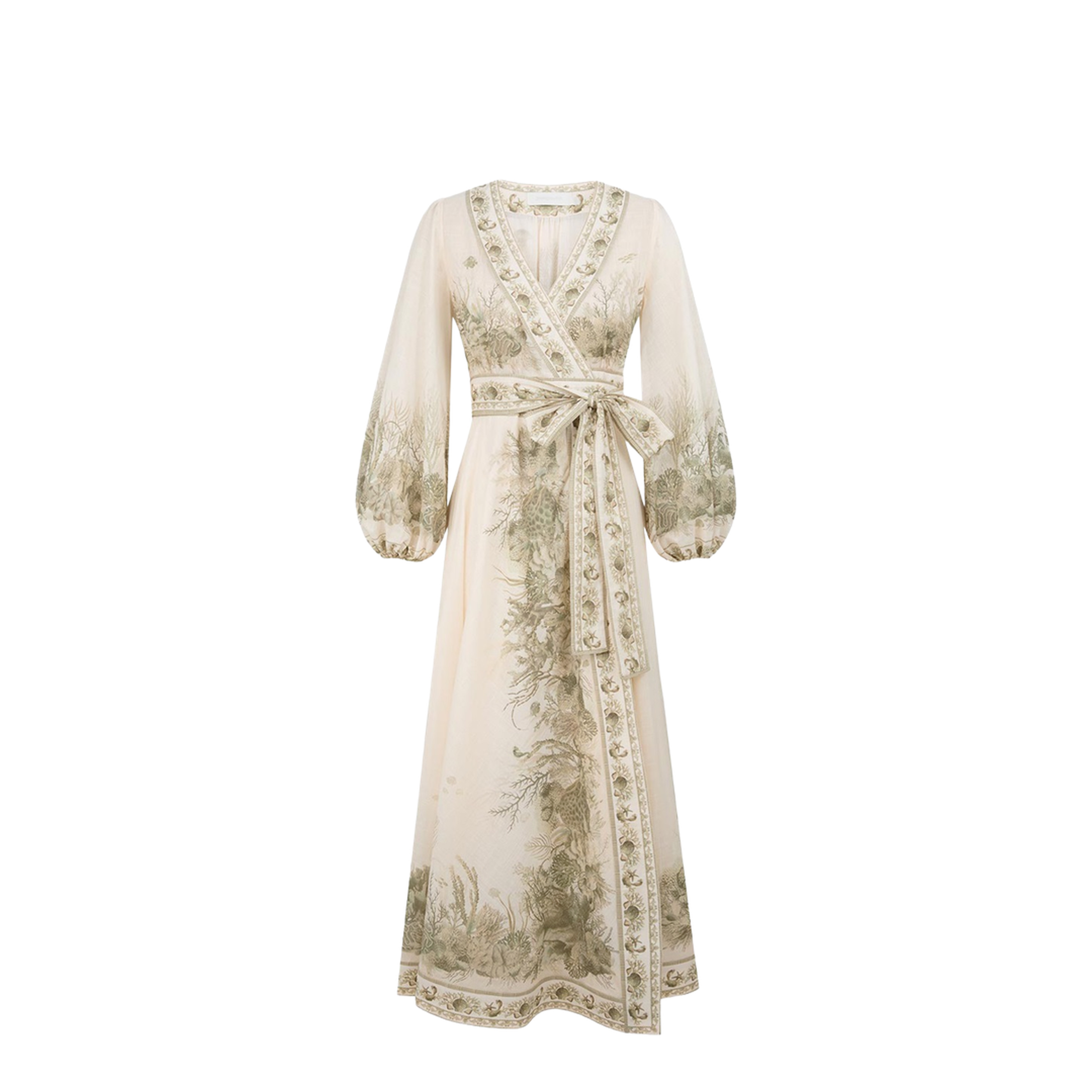 Wanderlust Wrap Cotton Midi Dress