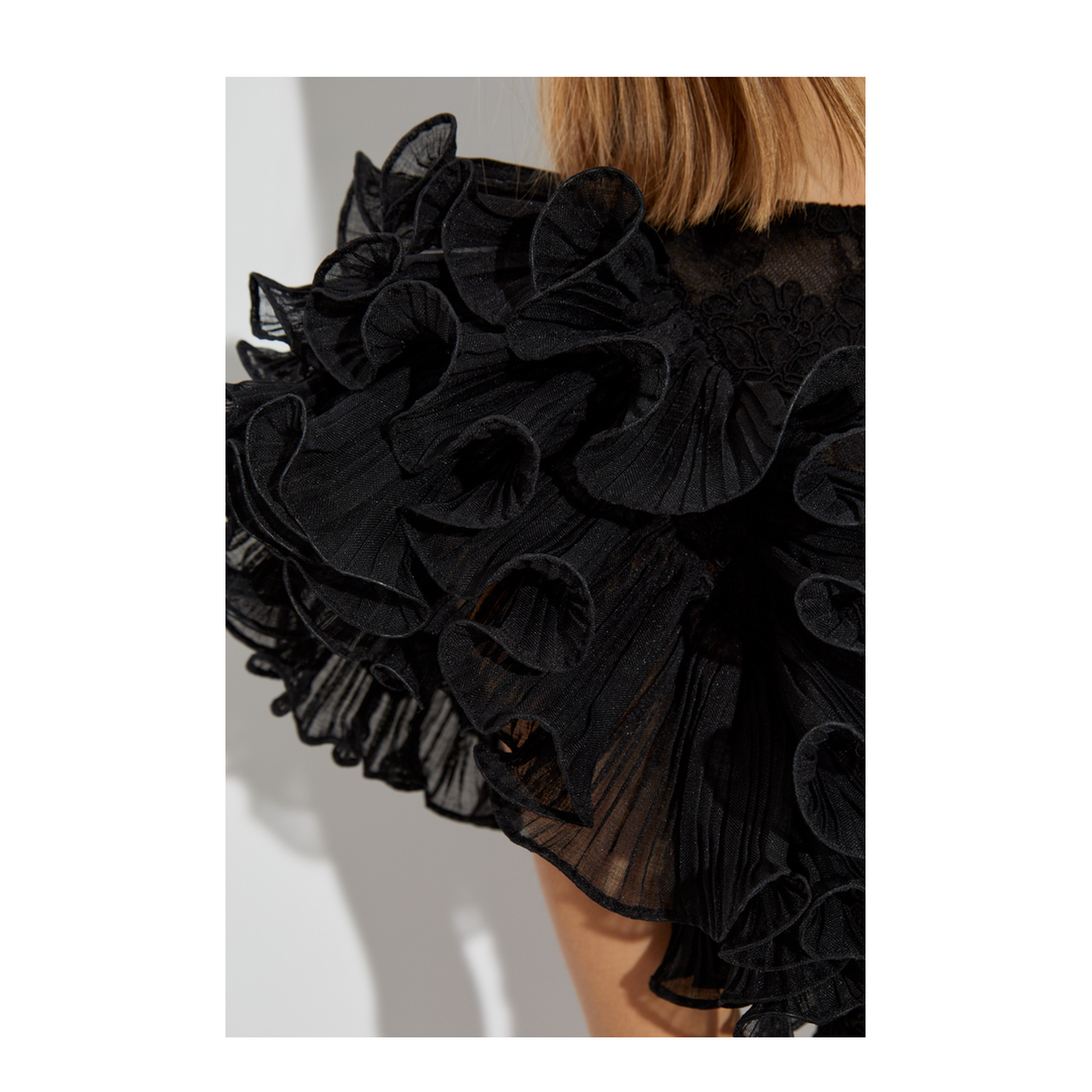 Lace Top with Ruffles