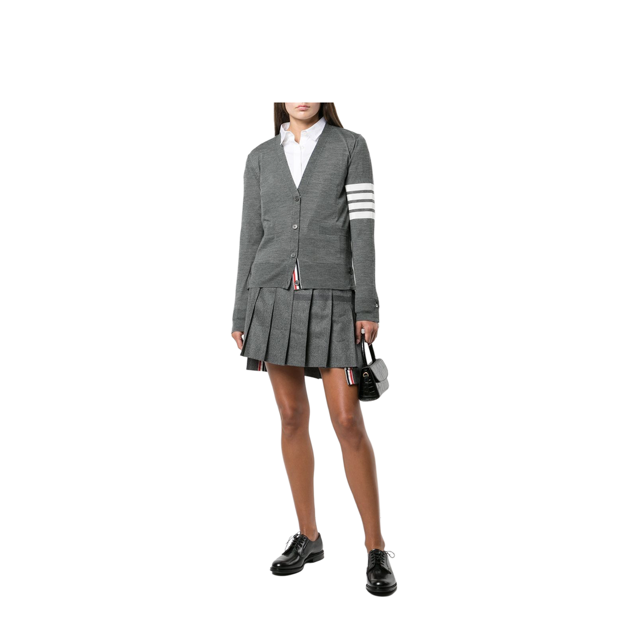 4 Bar Merino Wool Cardigan