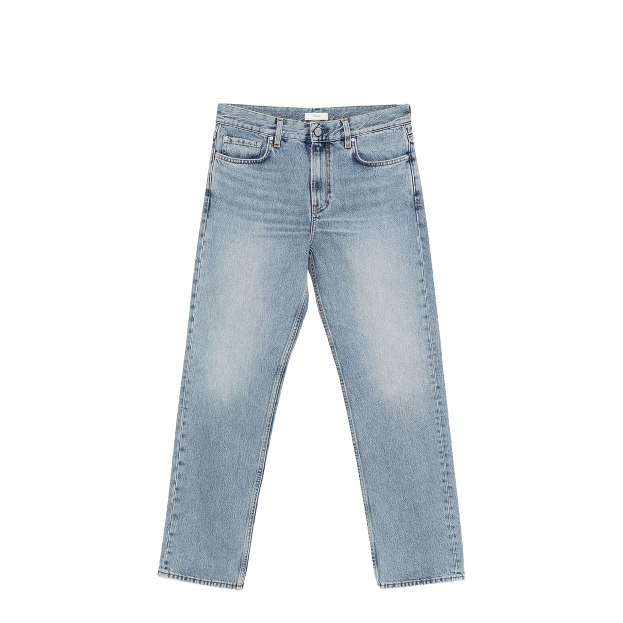 Blue Low Straight Jeans