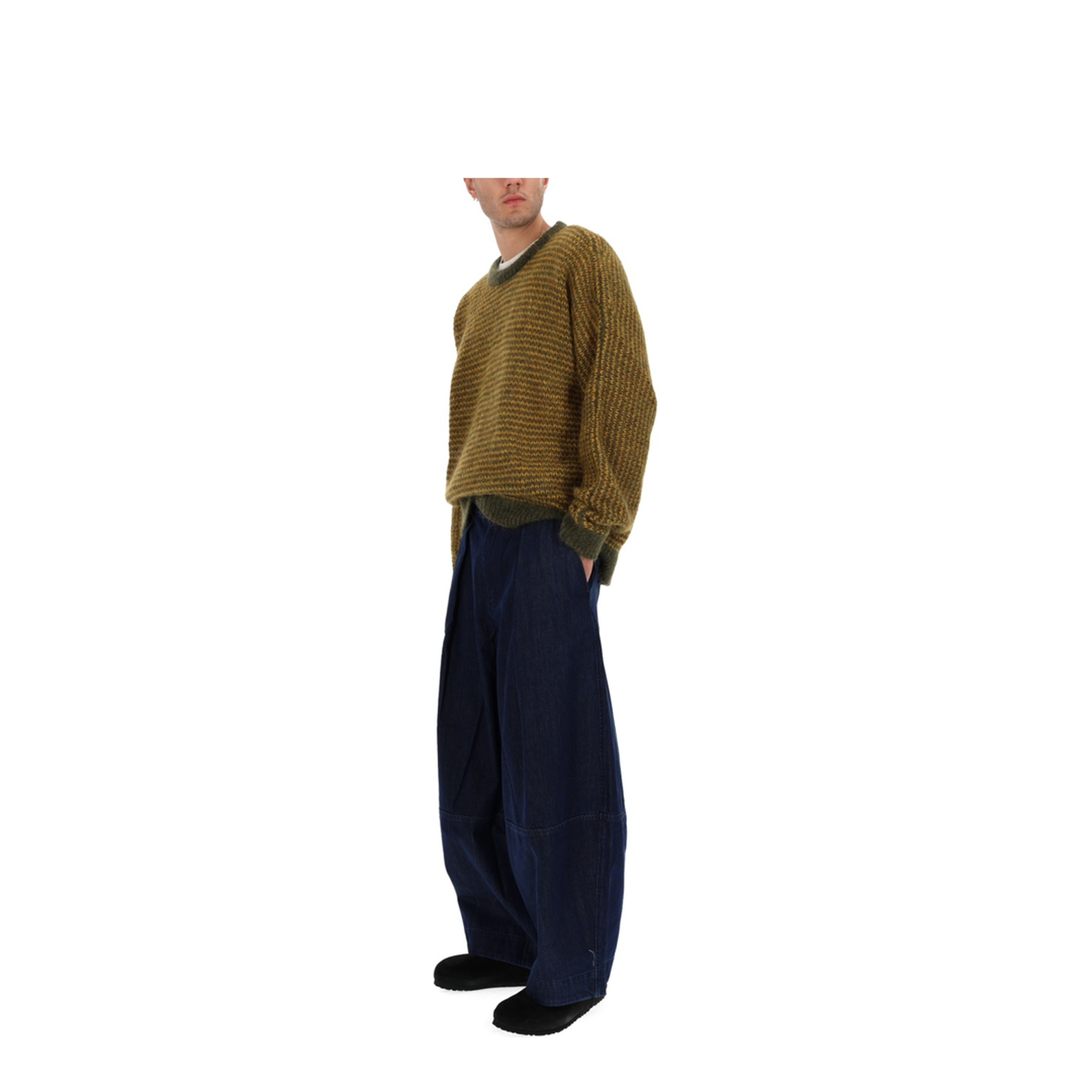 MAYFEYR - YMC - Black Palm Sweater - P8ZAJYELLOWGREEN