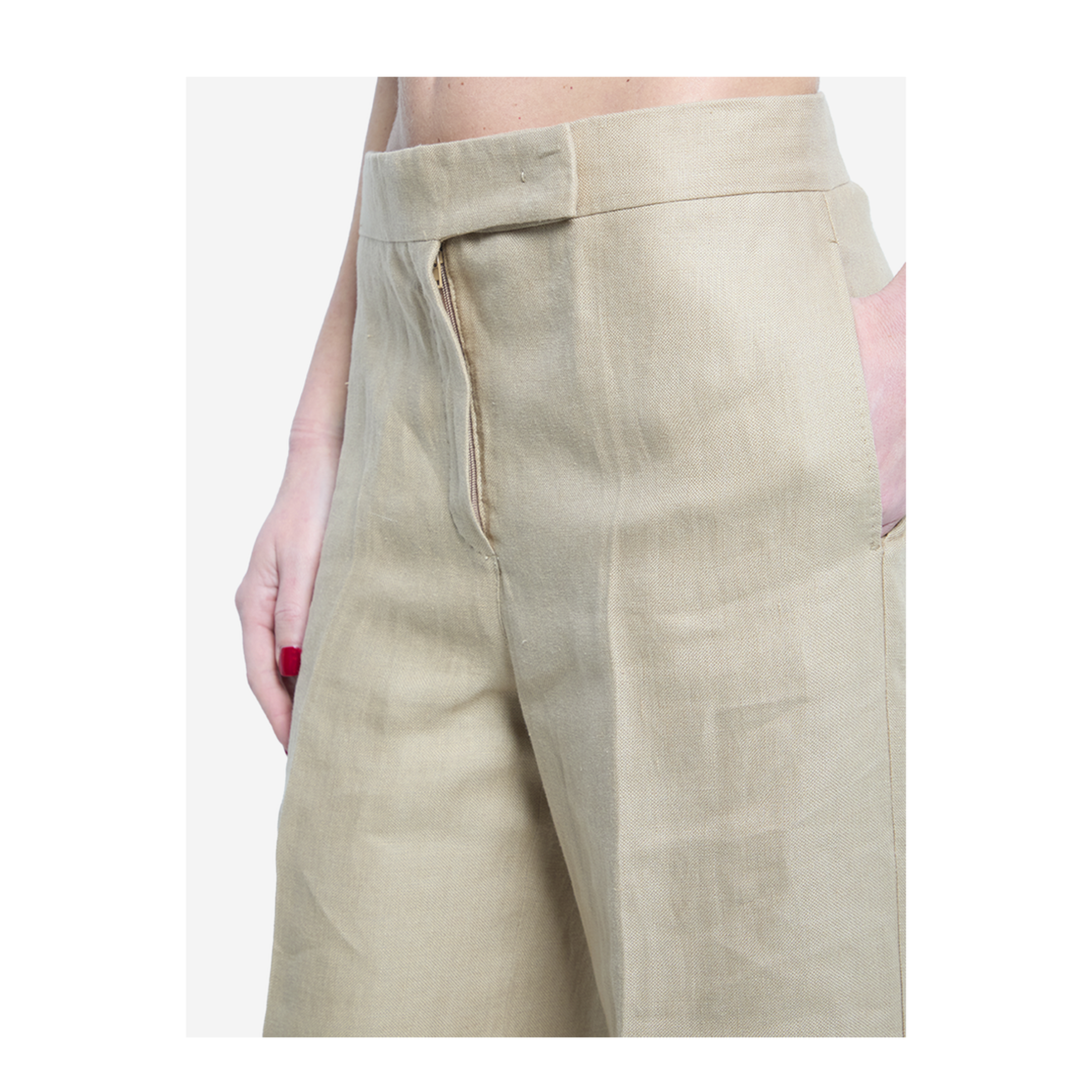 MAYFEYR - Max Mara - Big Pants In Linen Natté - 261113124360010710003