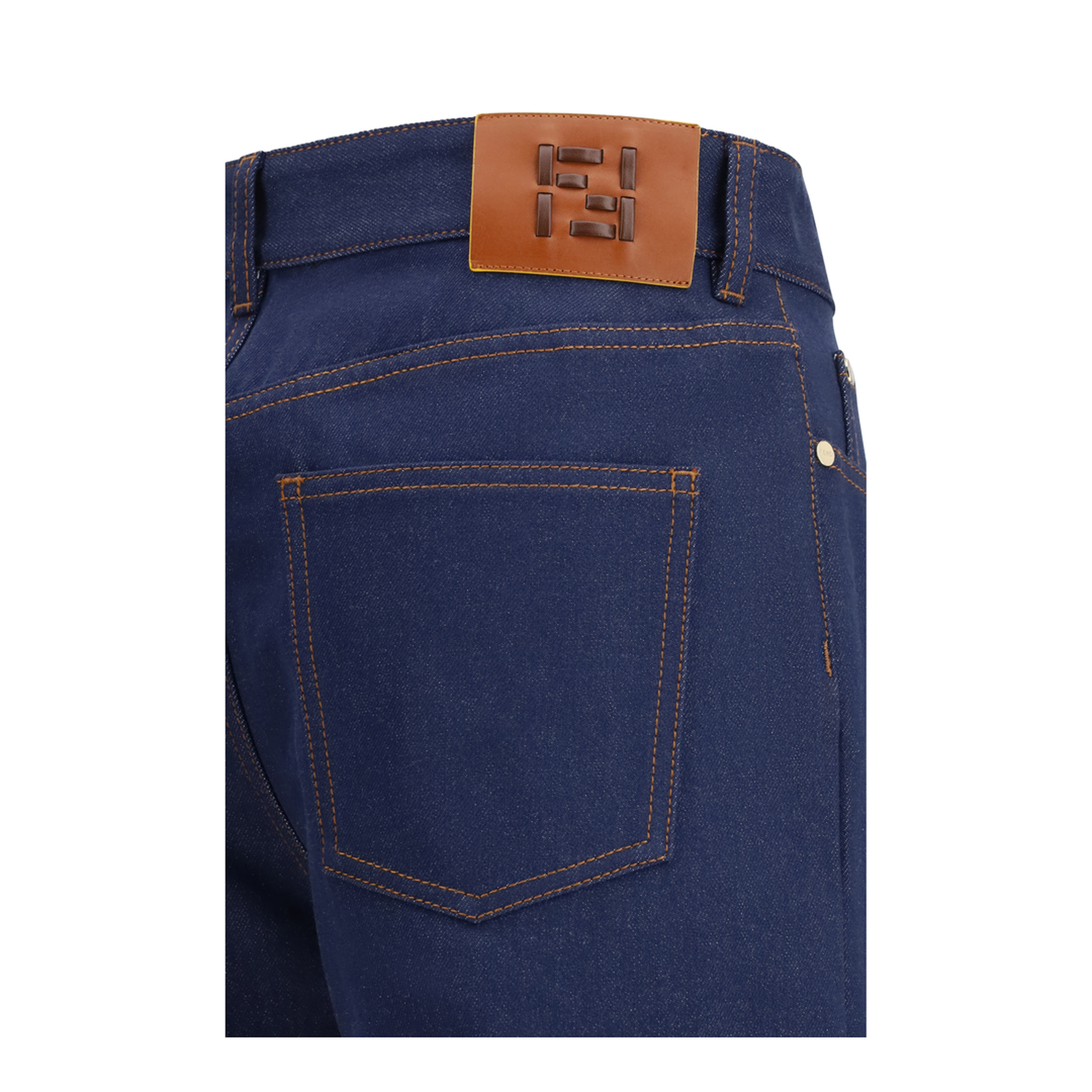 MAYFEYR - Fendi - Five-Pocket Straight Cut Jeans With Logo Detail - FLP882AOHS