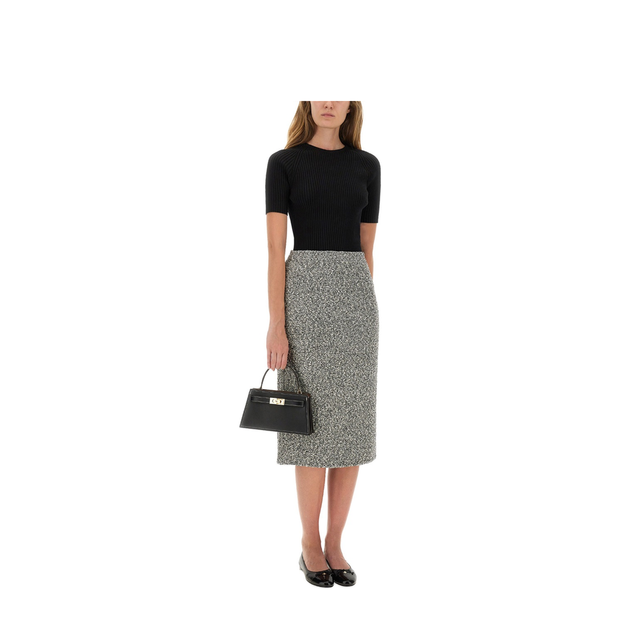 Long Tweed Skirt