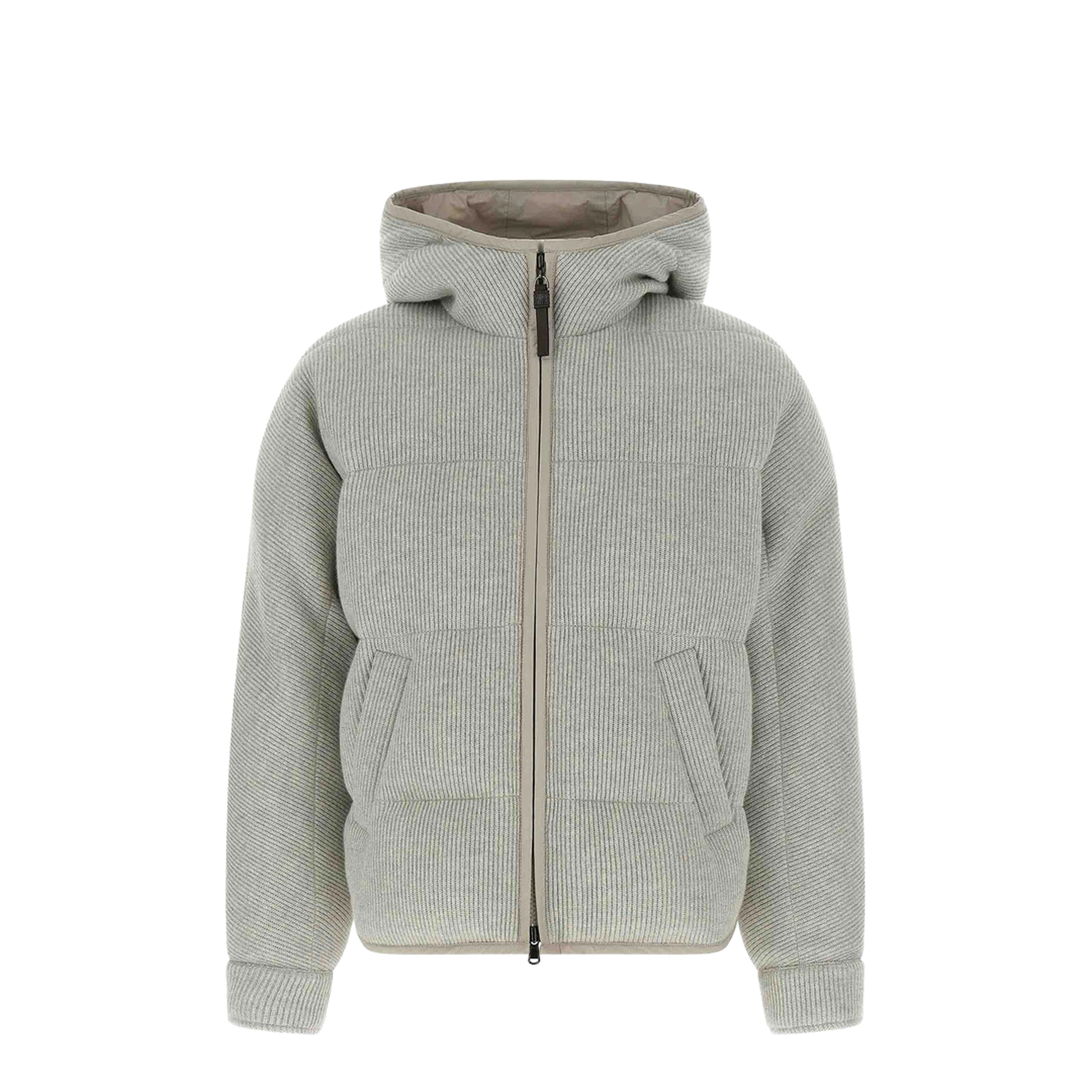 Lame Wool Down Jacket