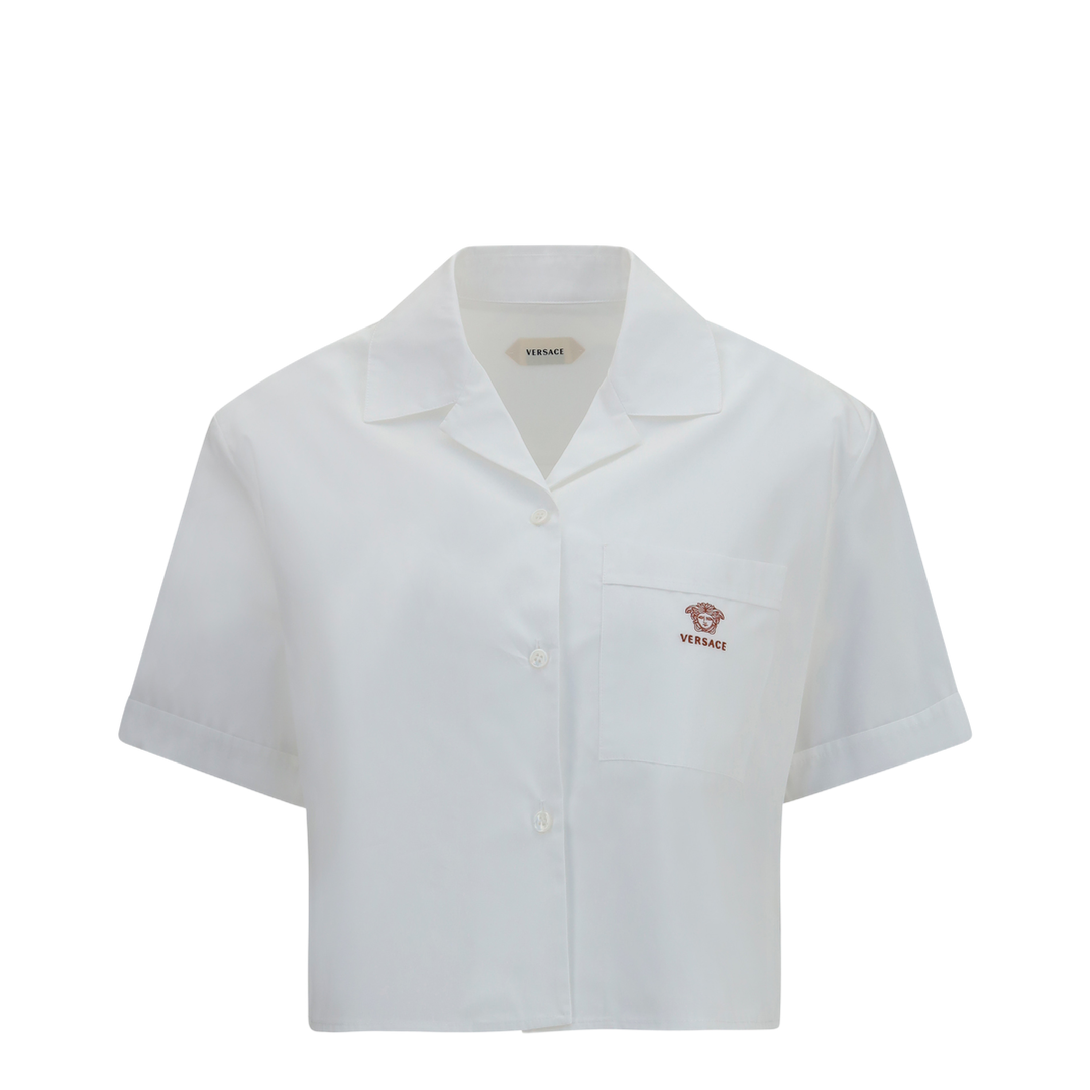 MAYFEYR - Versace - Cropped Cotton Poplin Shirt - 10256801A13878
