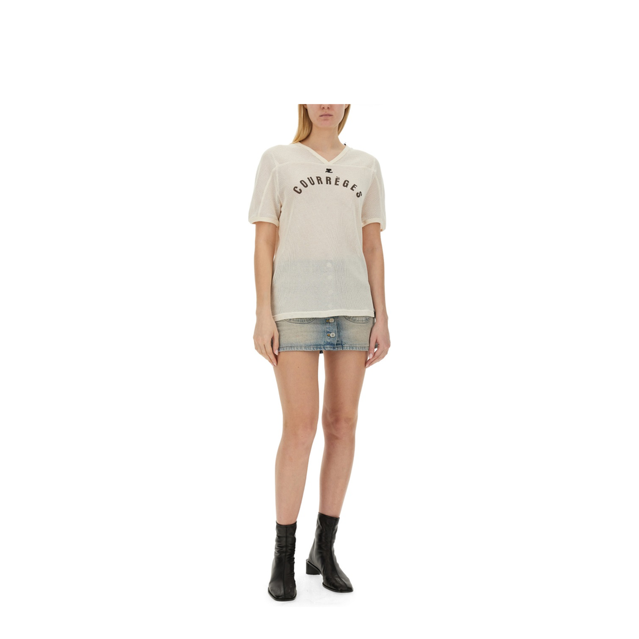 MAYFEYR - Courreges - T Shirt With Logo - 124JTS113JS00941003