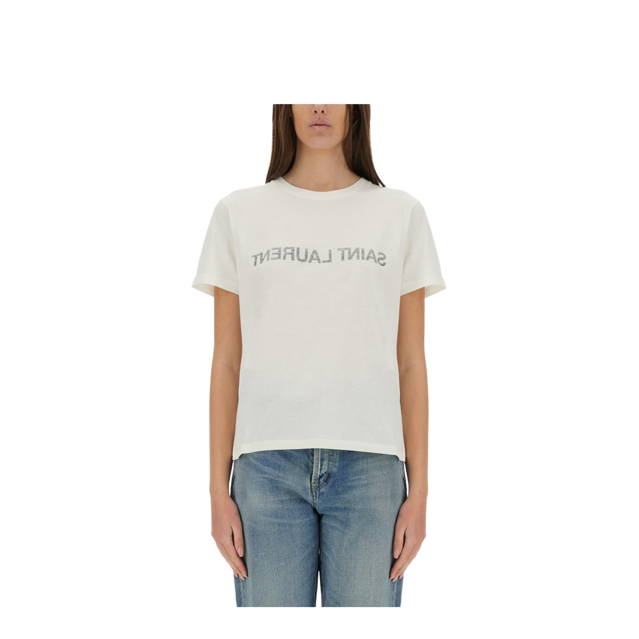 Reverse Logo-Print T-Shirt