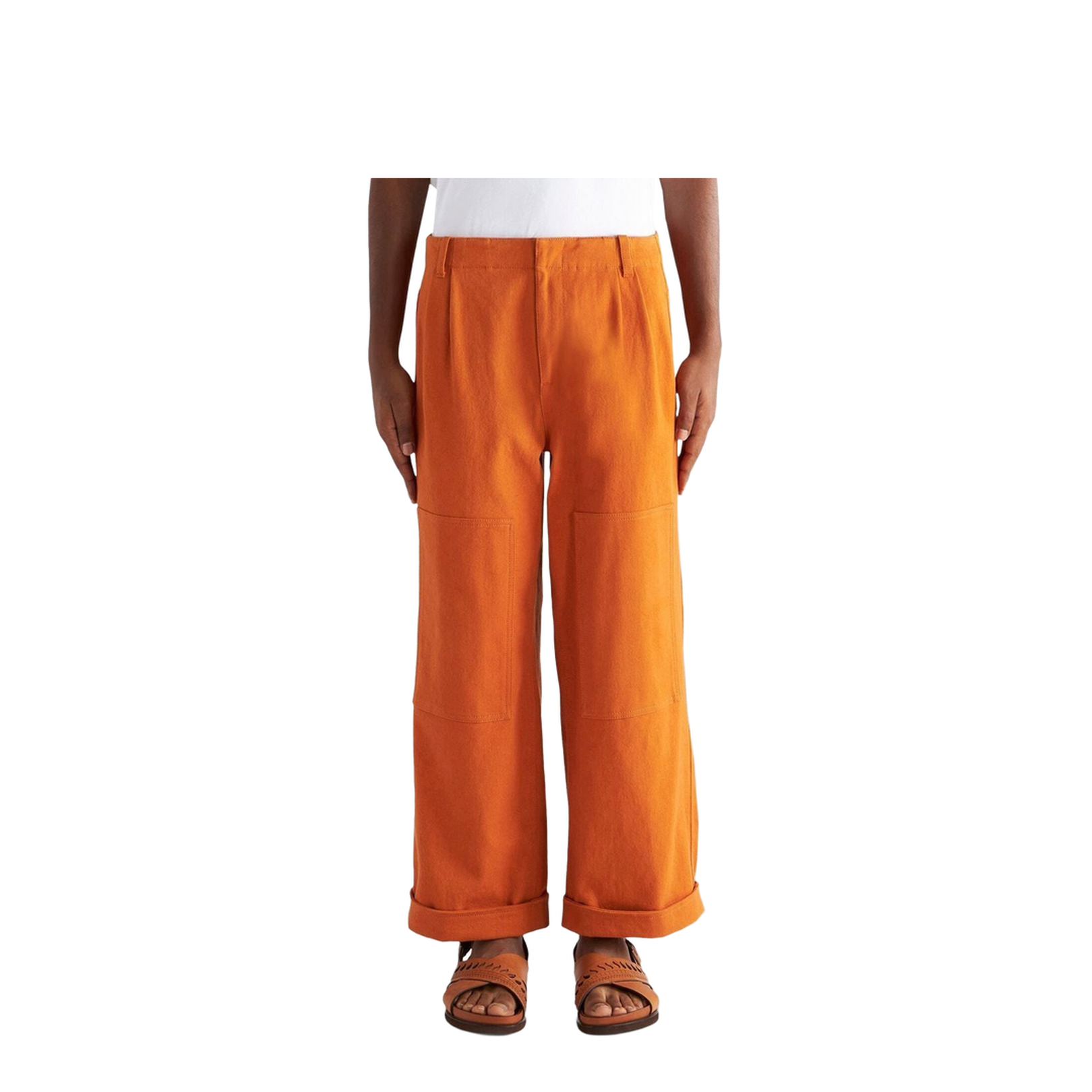 Wide-Leg Long-Length Trousers