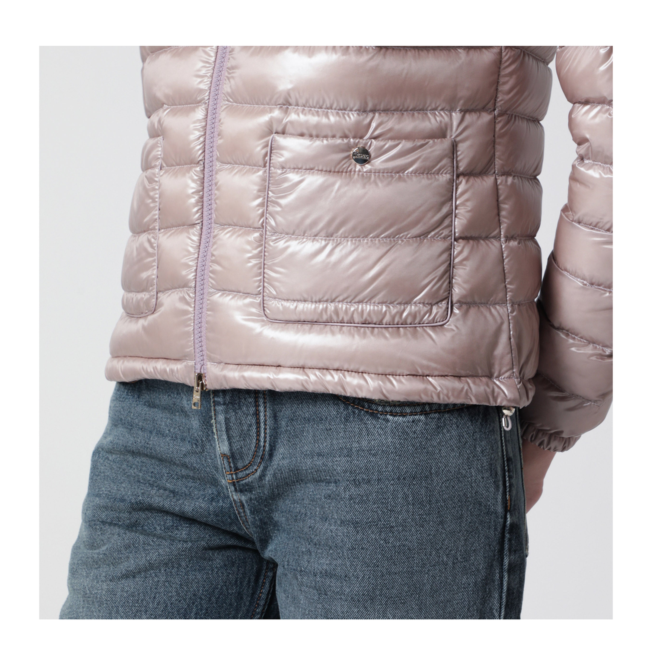 Ultralight Nylon Bomber Powder Pink