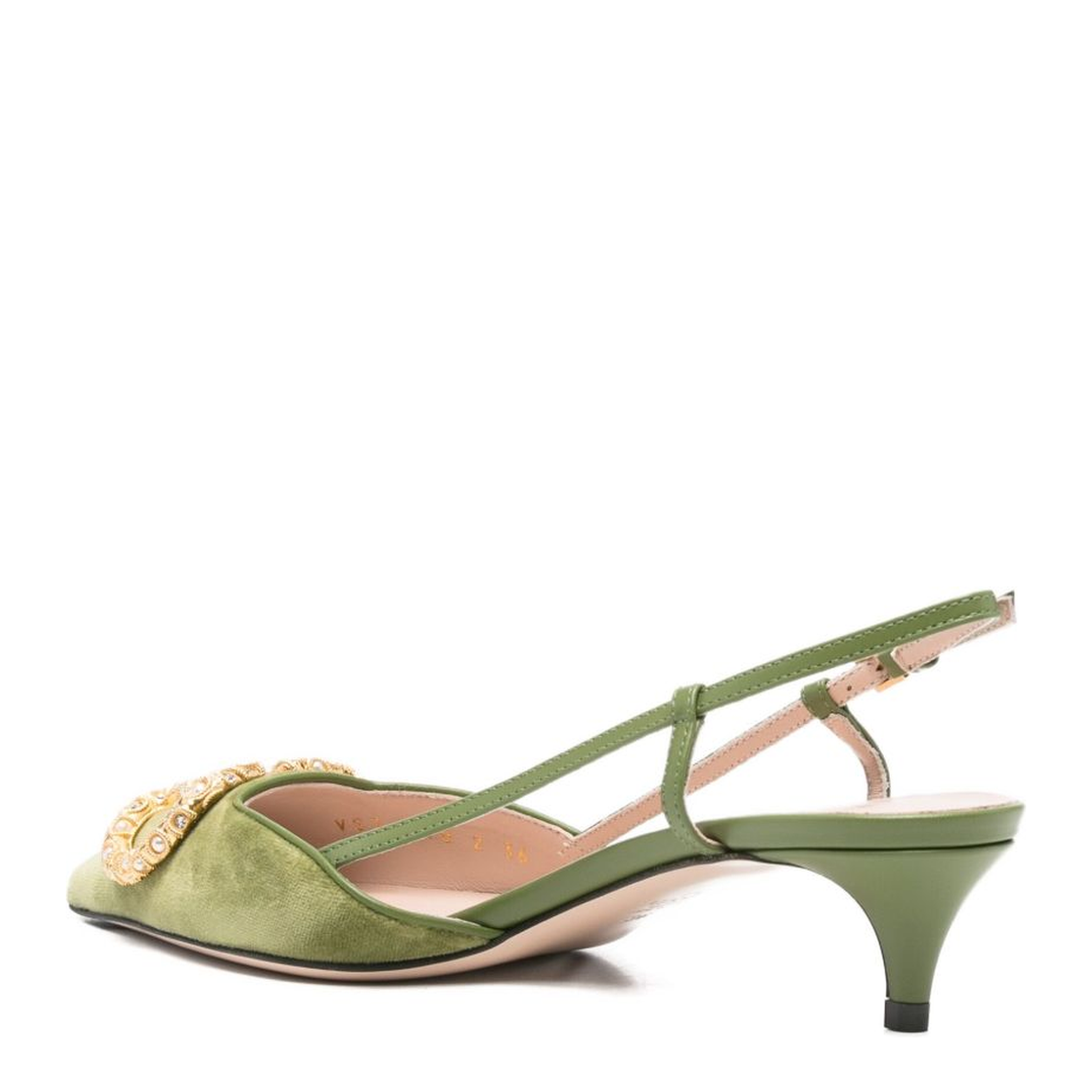 Slingback Strap Kitten Heel Pumps