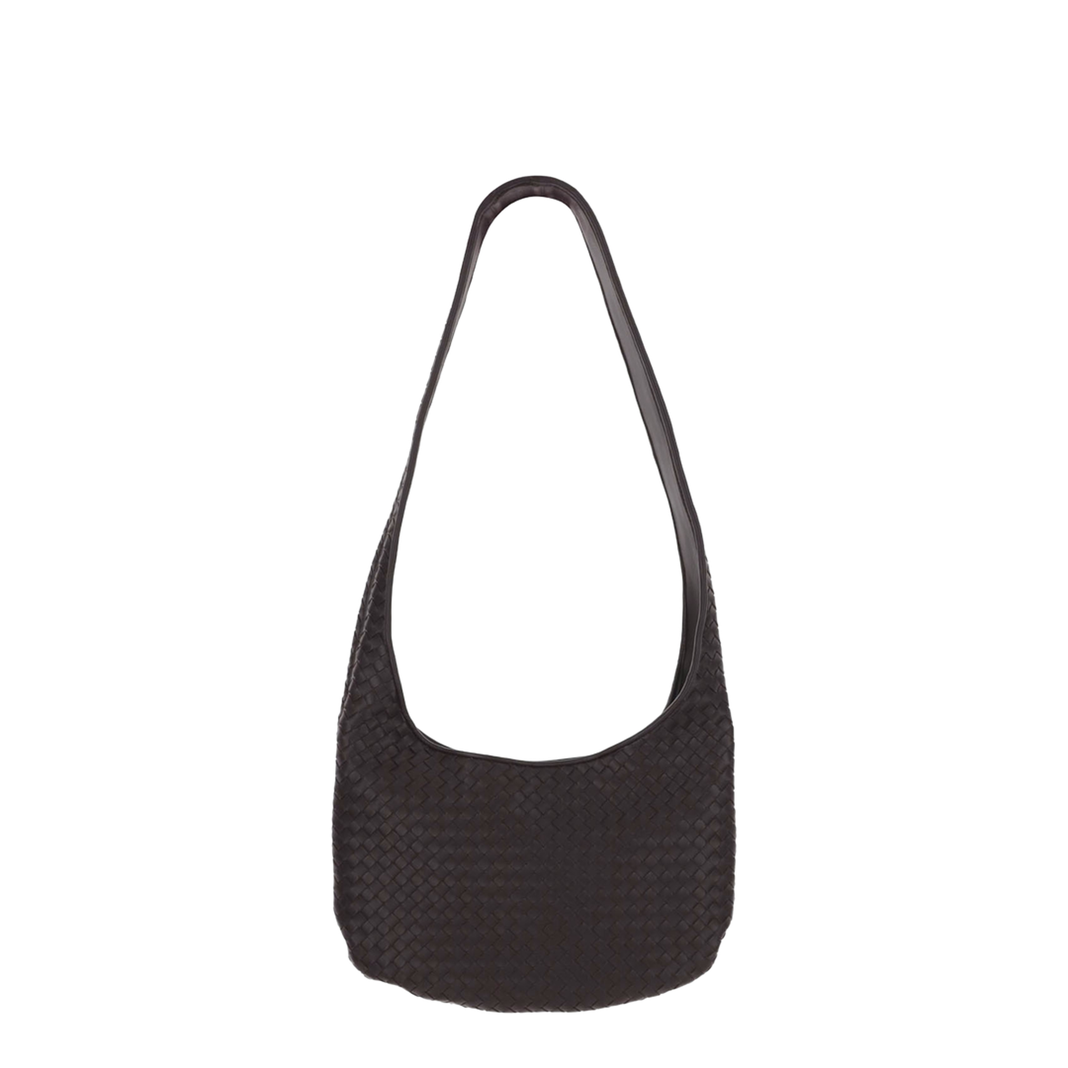 Veneto Medium Lambskin Shoulder Bags - Brown