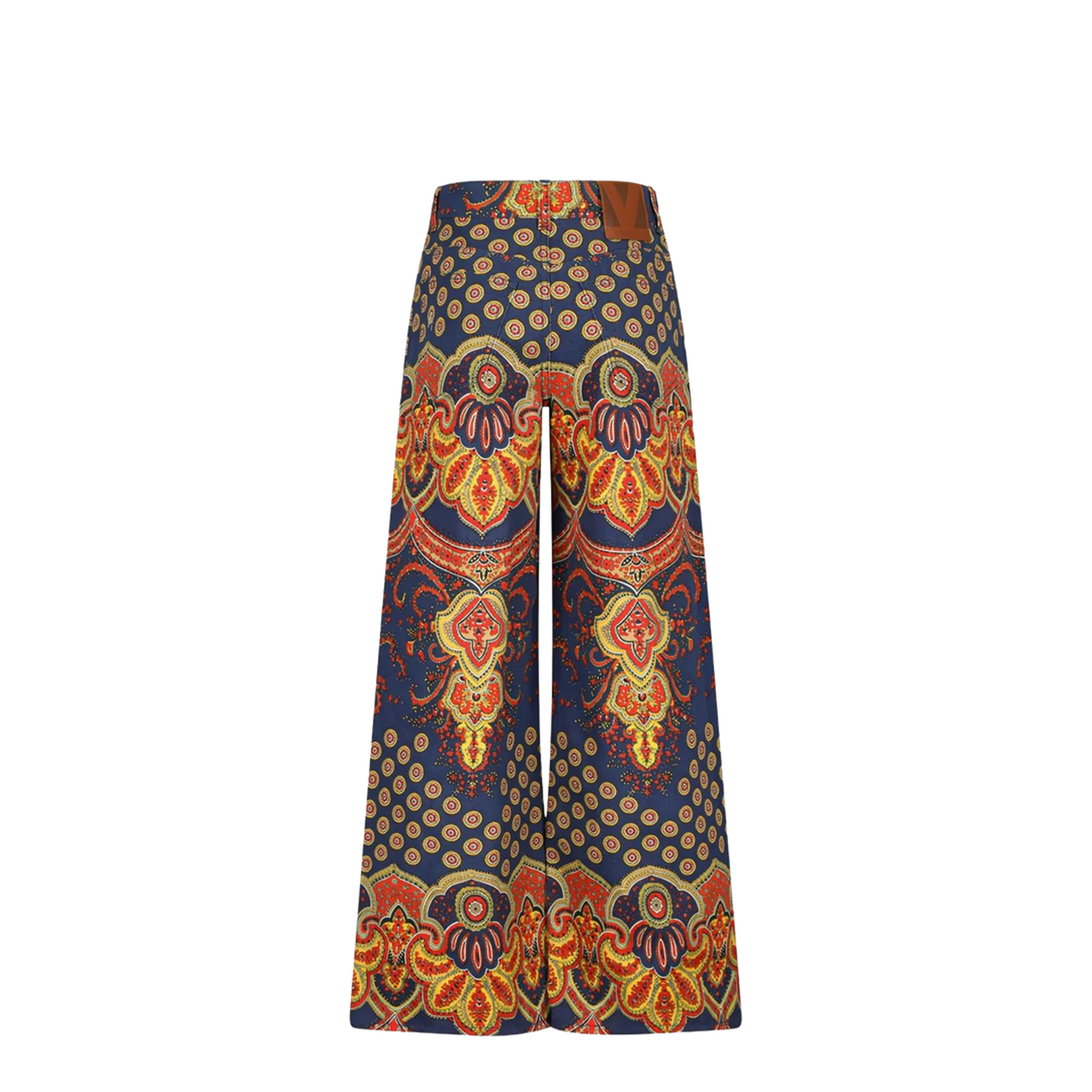 Multicolor Cotton Denim Pants