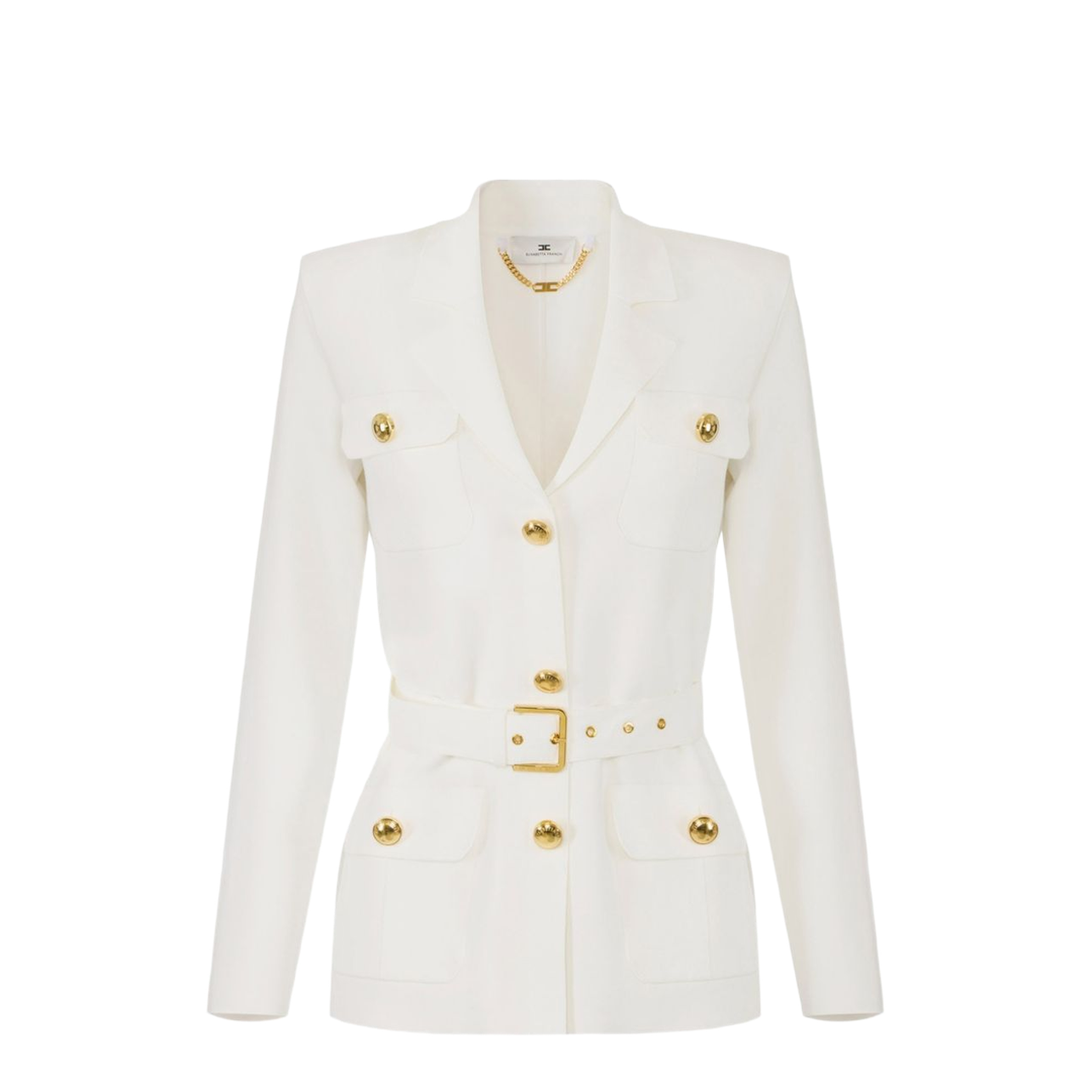 MAYFEYR - Elisabetta Franchi - Jackets Ivory - MK10B62E2360