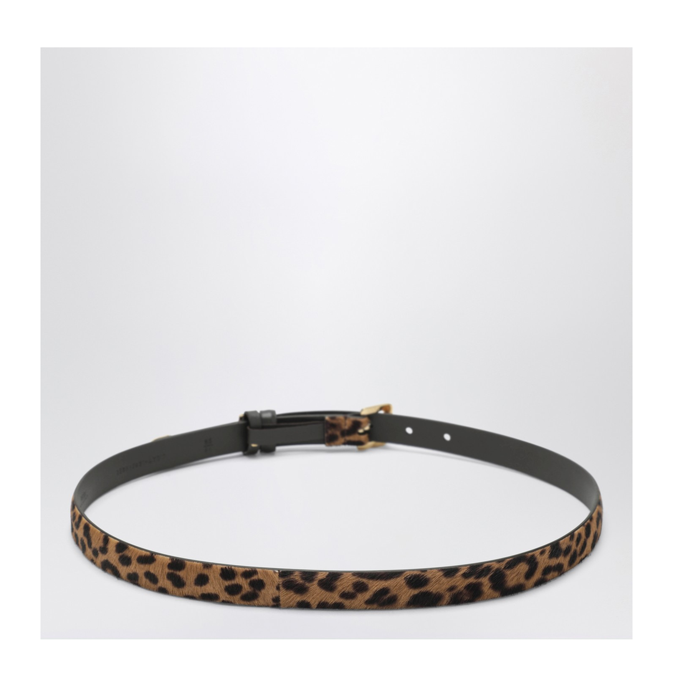 Forever belt in brown pony-effect calfskin leather