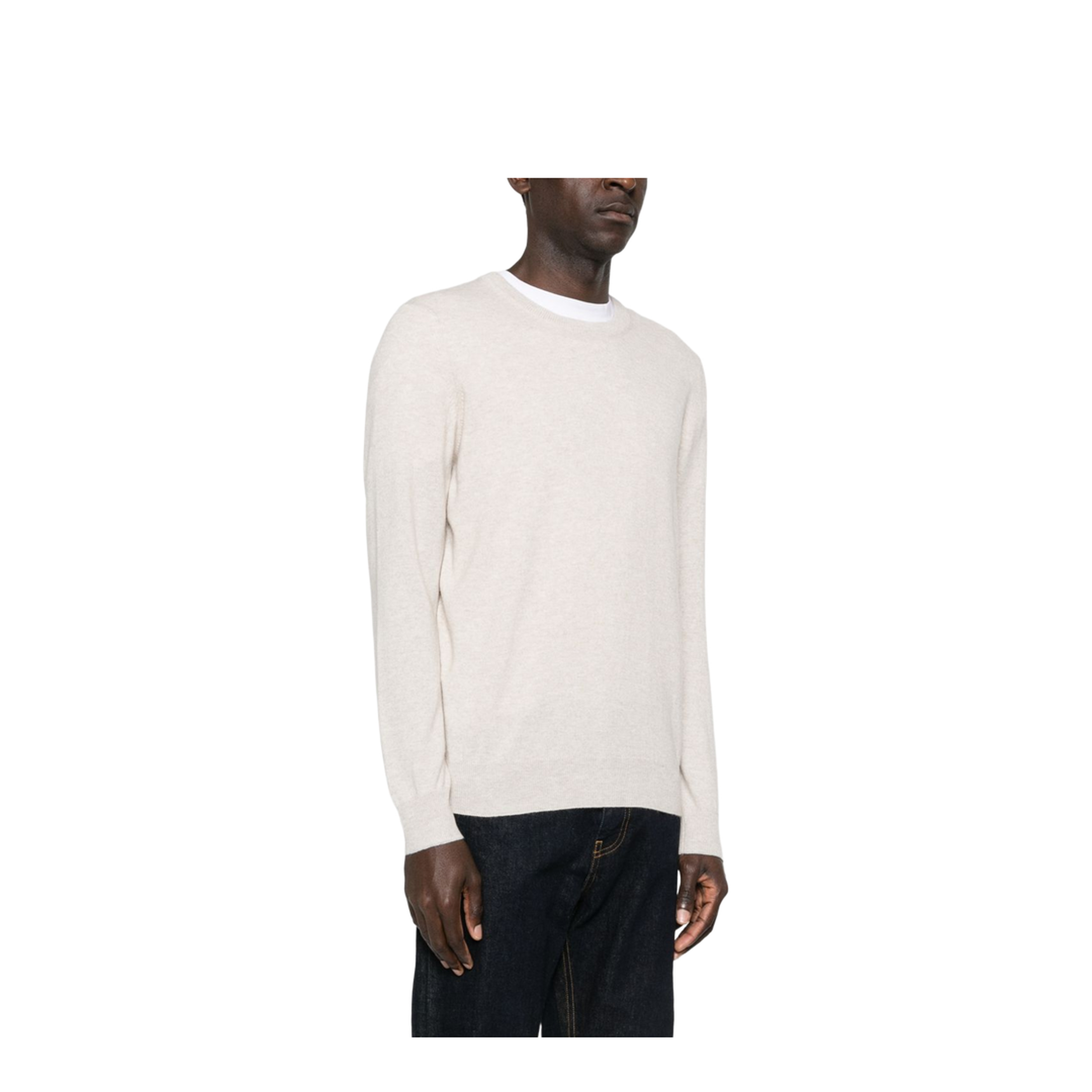 Logo Crewneck Sweater White