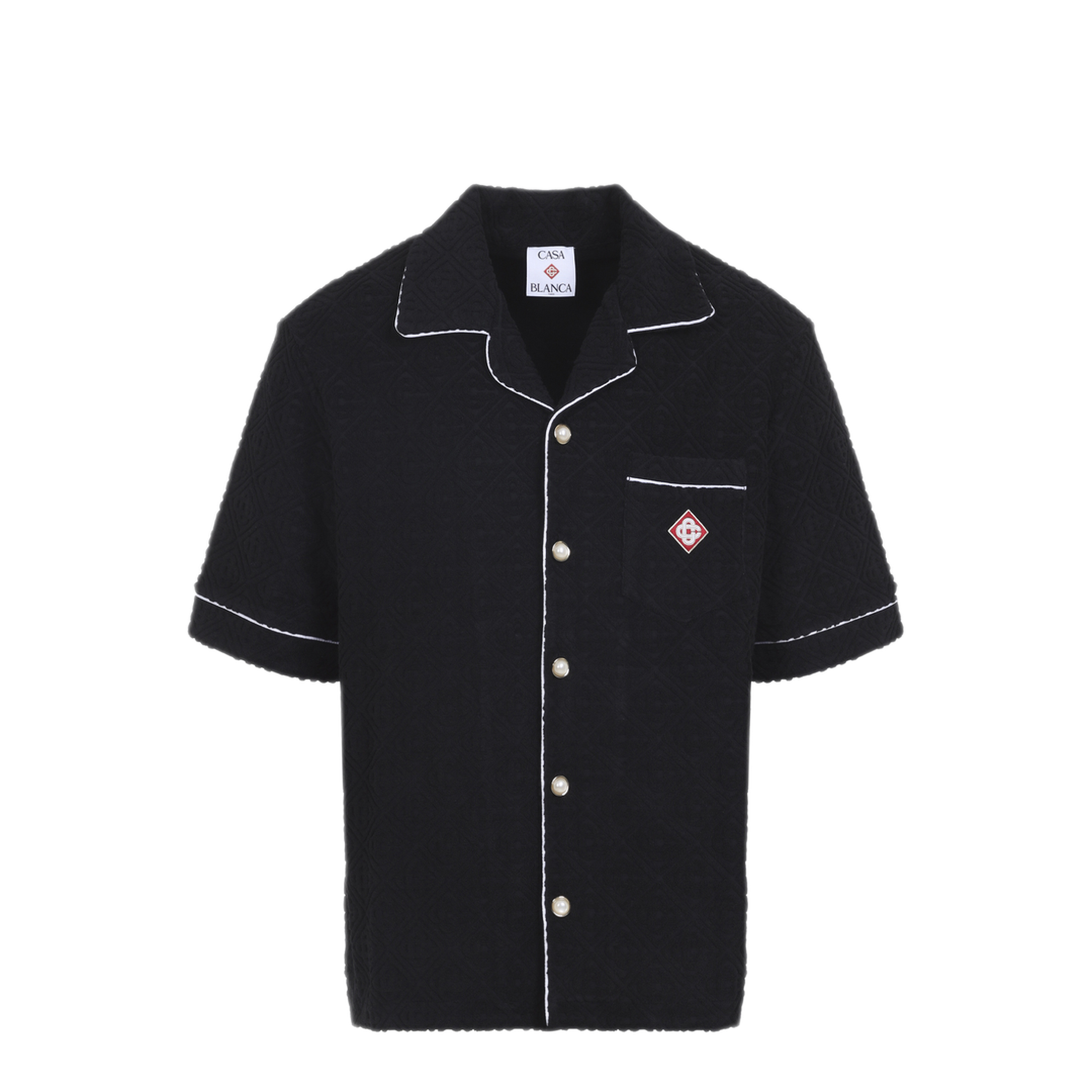 MAYFEYR - Casablanca - Towelling Monogram Shirt - MPF26SH08502BLACK