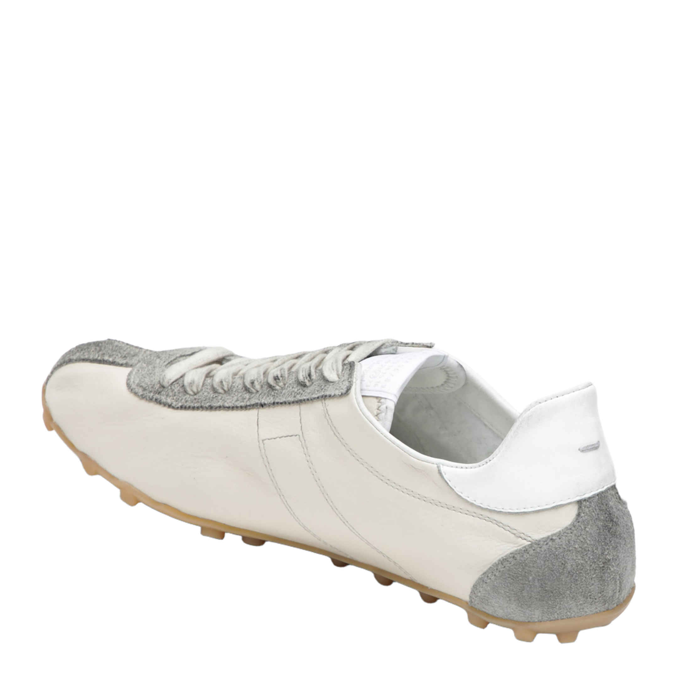Sprinters Sneakers In Cream Leather And Vintage Suede