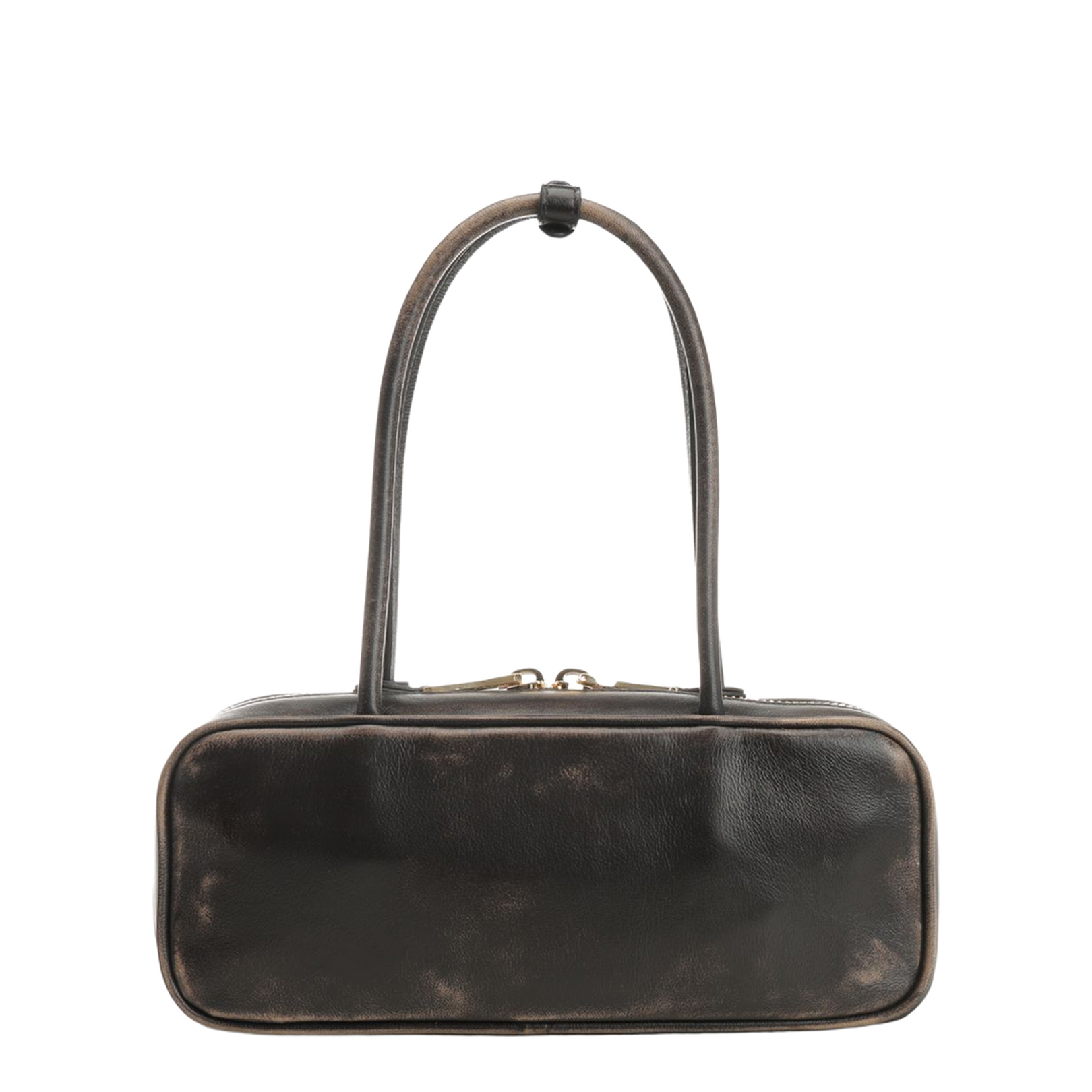 Beau Small Vintage-Effect Nappa Leather Bag