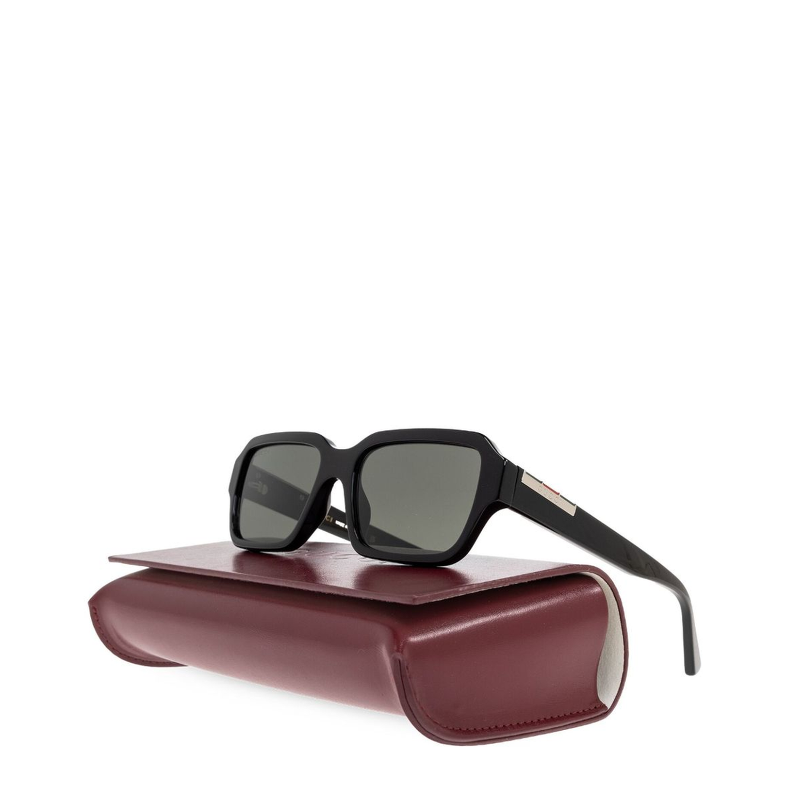 Rectangular Frame Sunglasses in Black